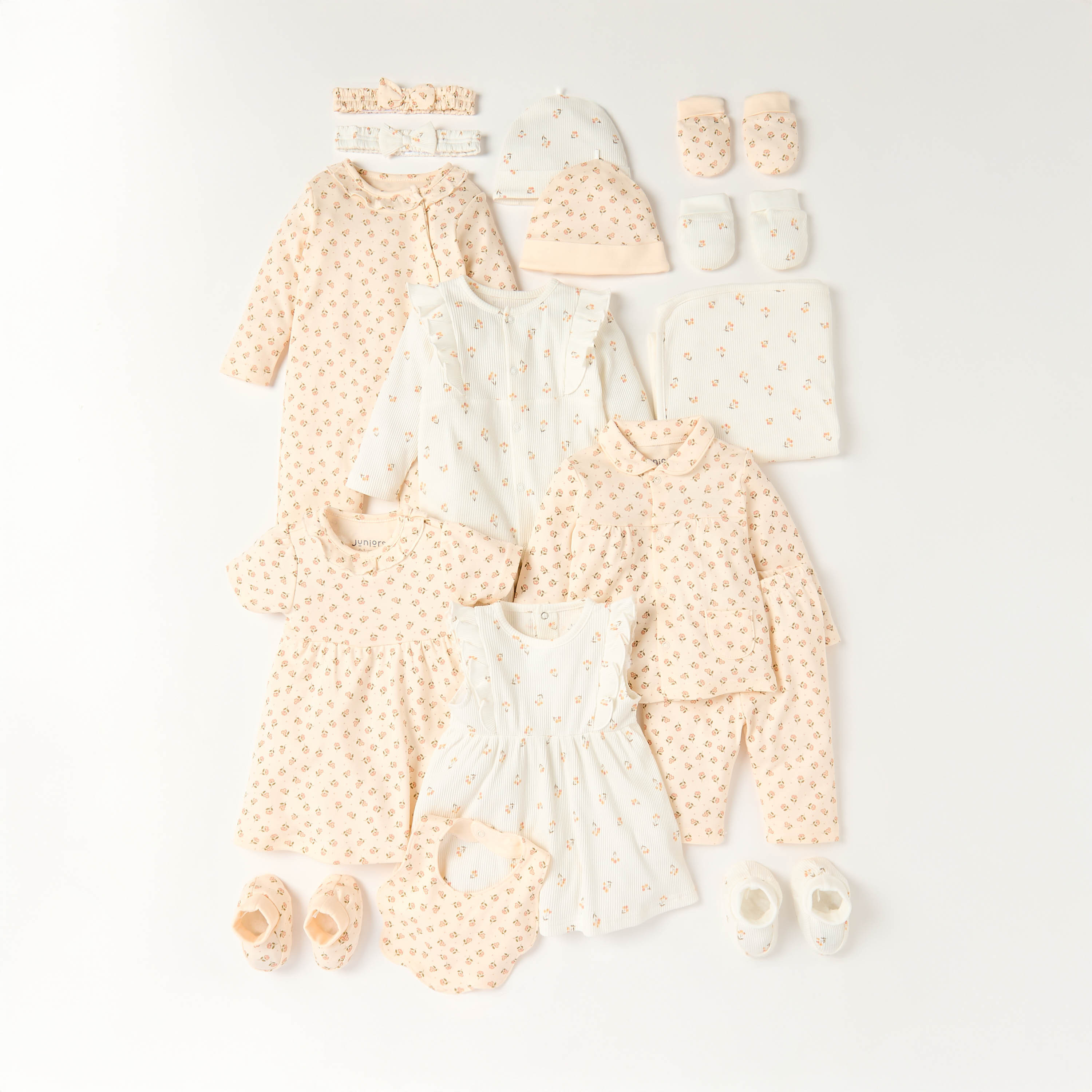 فستان إيه لاين بطبعات أزهار وأكمام قصيرة من جونيورز-baby-girls-clothing-dressesandjumpsuits-image-5