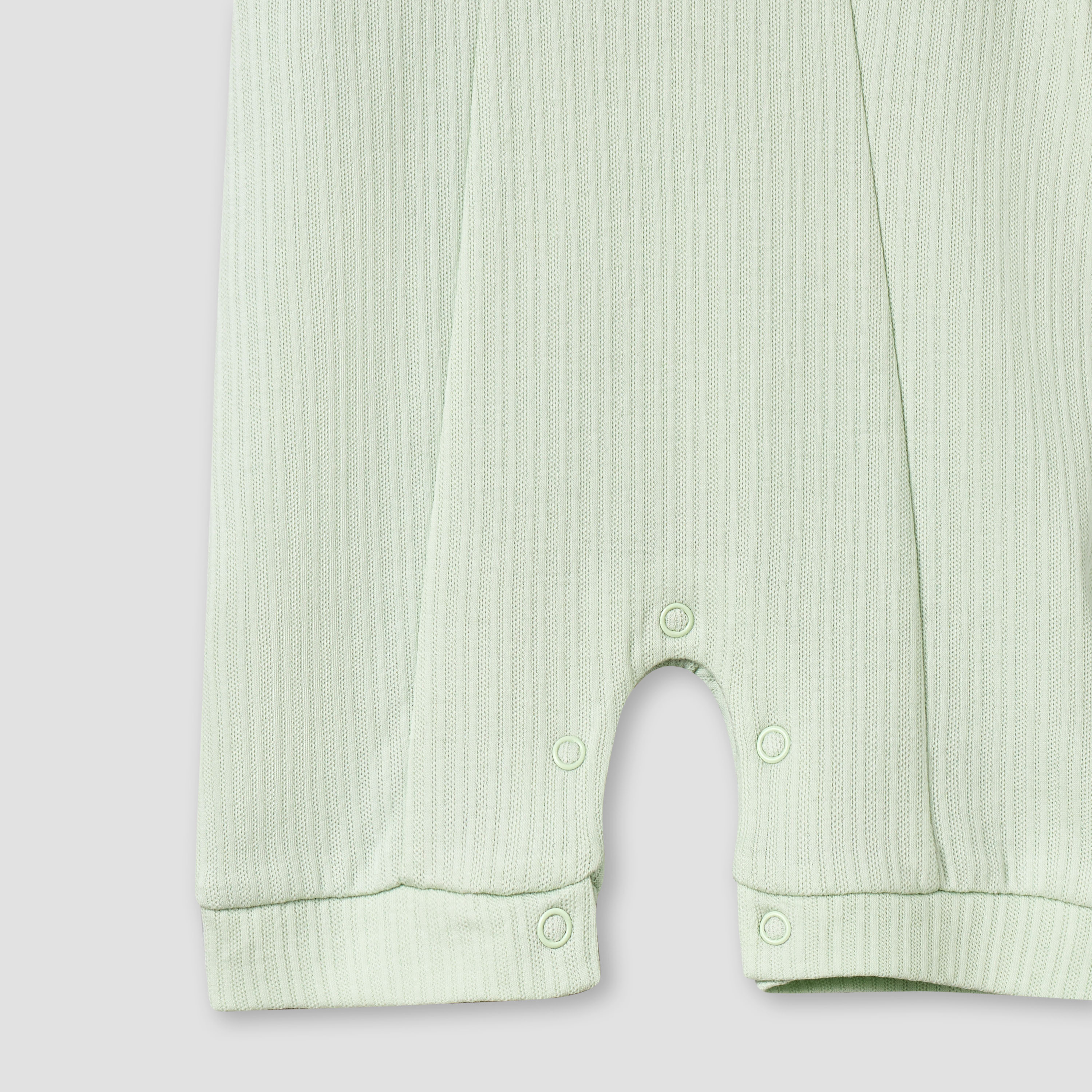 Giggles Collared Short Sleeves Romper with Ribbed Design-baby-boys-clothing-rompers-image-4