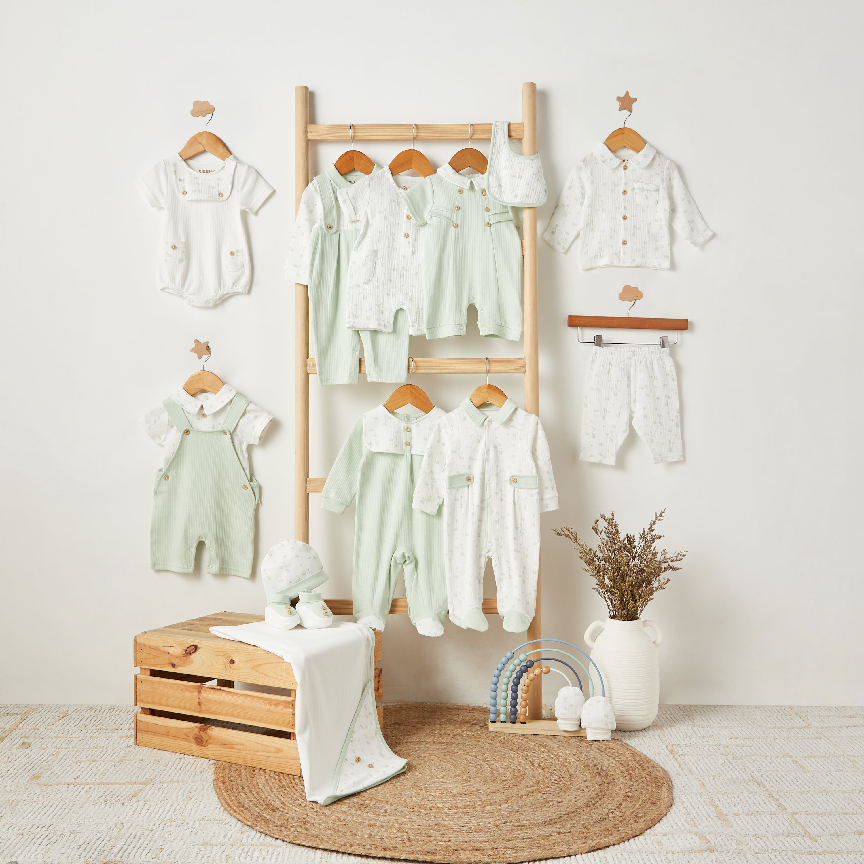 Giggles Collared Short Sleeves Romper with Ribbed Design-baby-boys-clothing-rompers-image-6