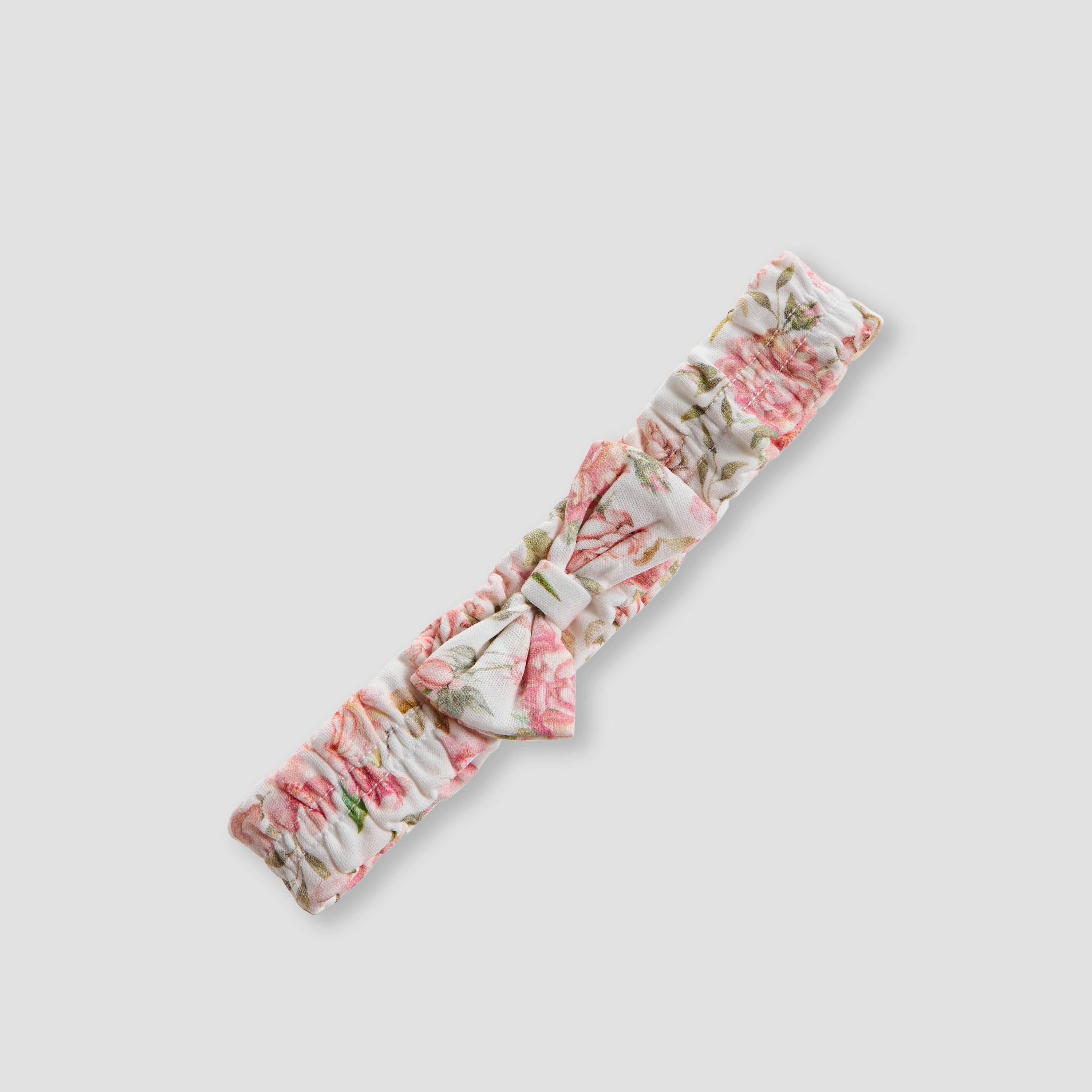 Giggles Floral Print Bow Headband-baby-girls-accessories-hairaccessories-image-1