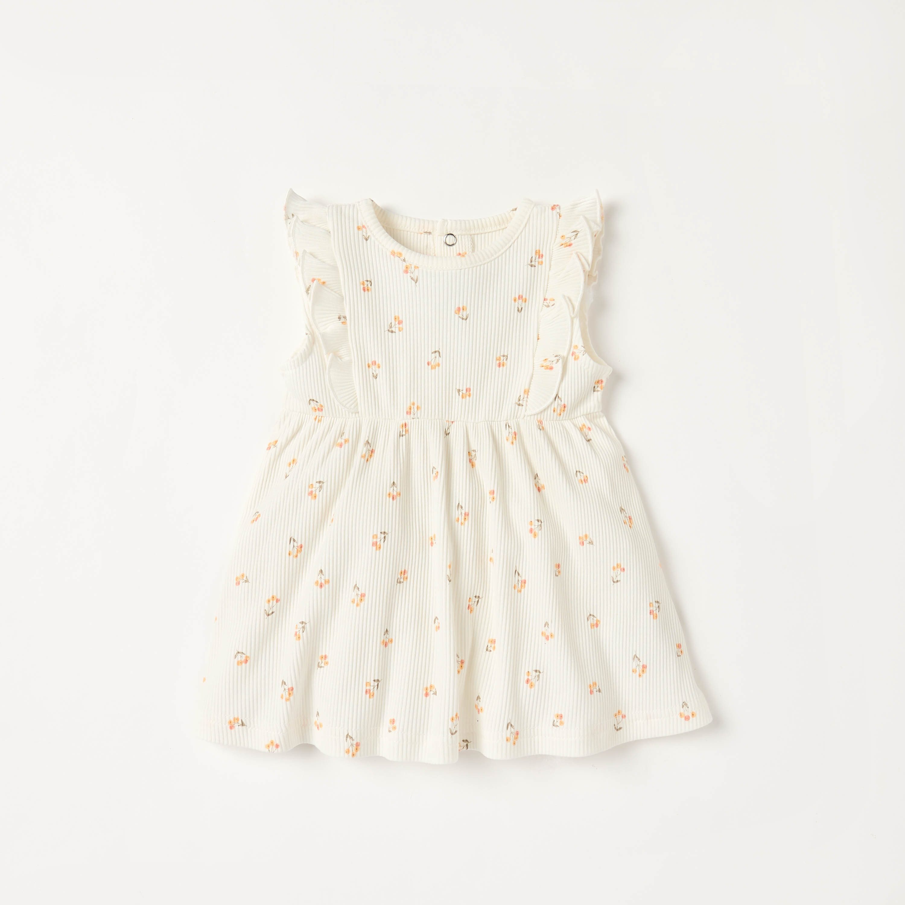 فستان إيه لاين بطبعات أزهار وكشكش من جونيورز-baby-girls-clothing-dressesandjumpsuits-image-1