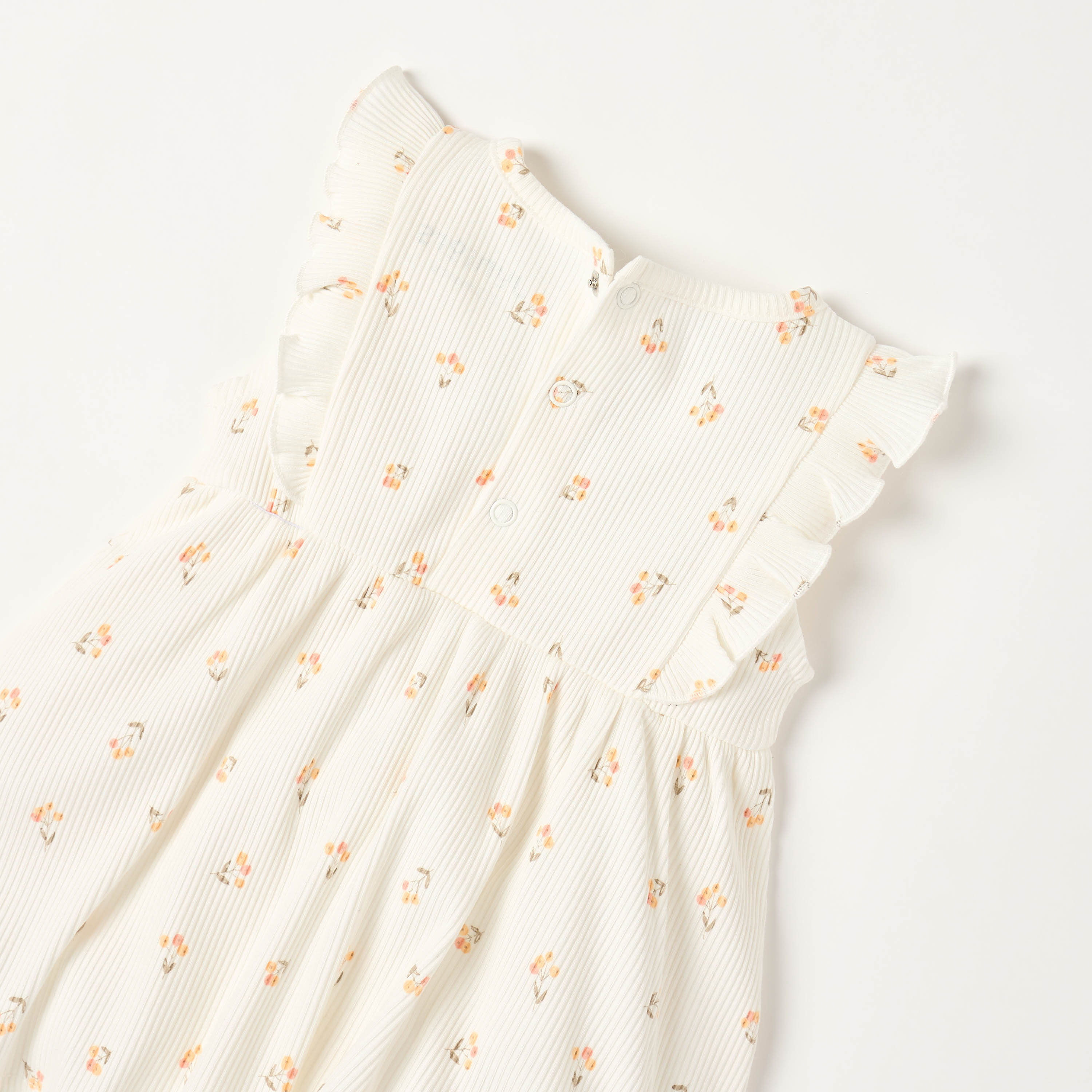 فستان إيه لاين بطبعات أزهار وكشكش من جونيورز-baby-girls-clothing-dressesandjumpsuits-image-4