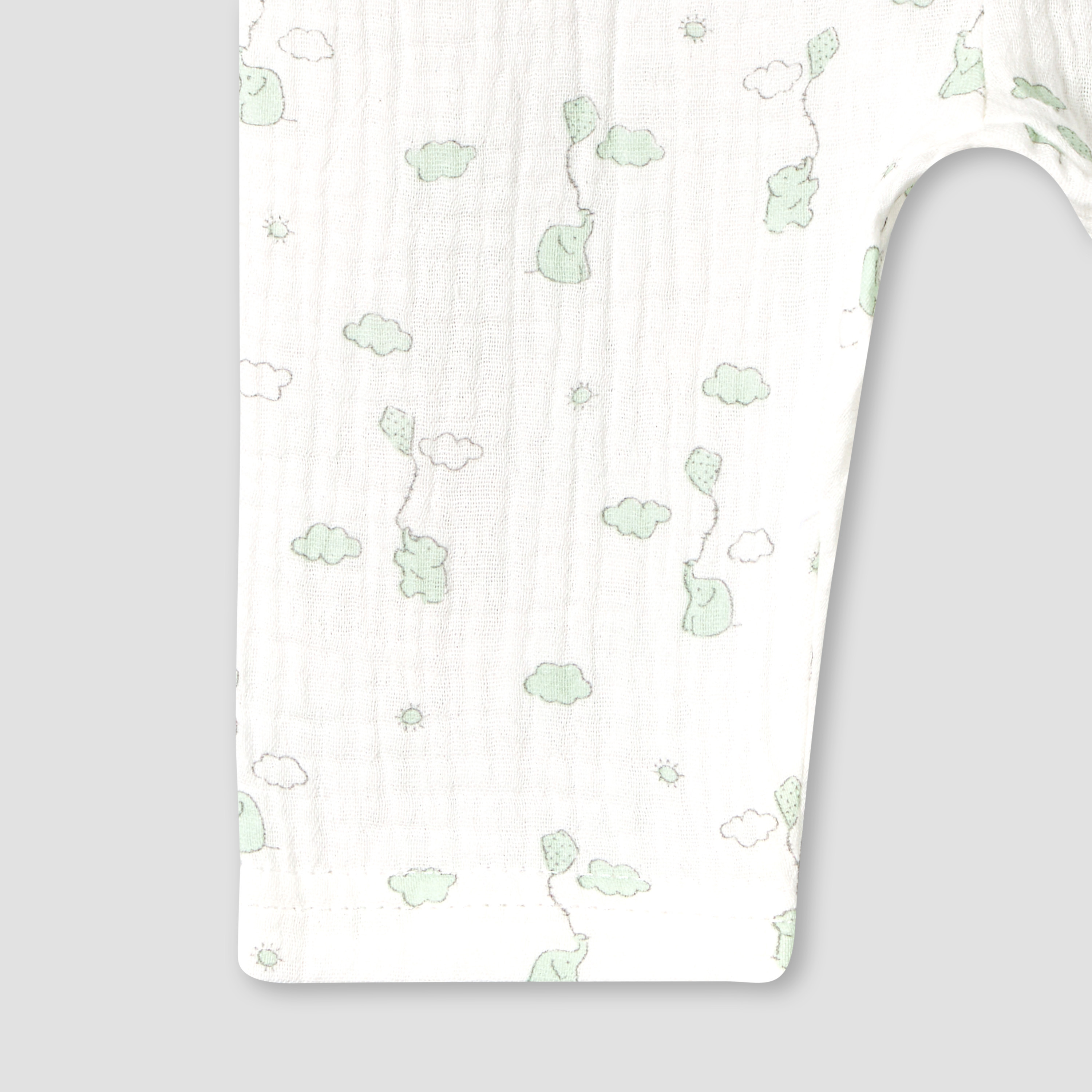 طقم بيجاما قطن بياقة عادية وأكمام طويلة وطبعات فيل من جيجلز-baby-boys-clothing-nightwear-pyjamasets-image-8