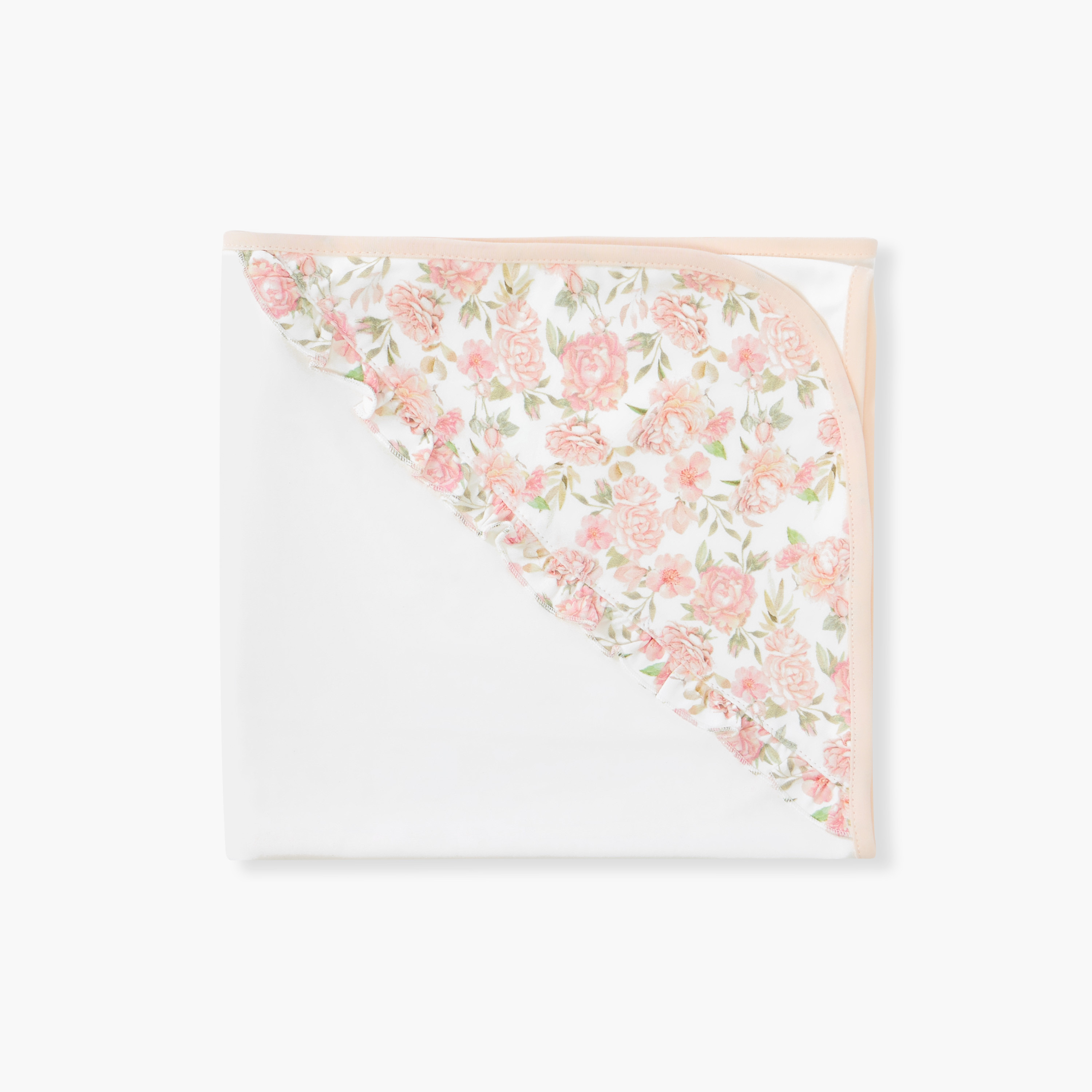 Giggles Floral Print Receiving Blanket-baby-nursery-blanketsandswaddles-receivingblankets-image-3