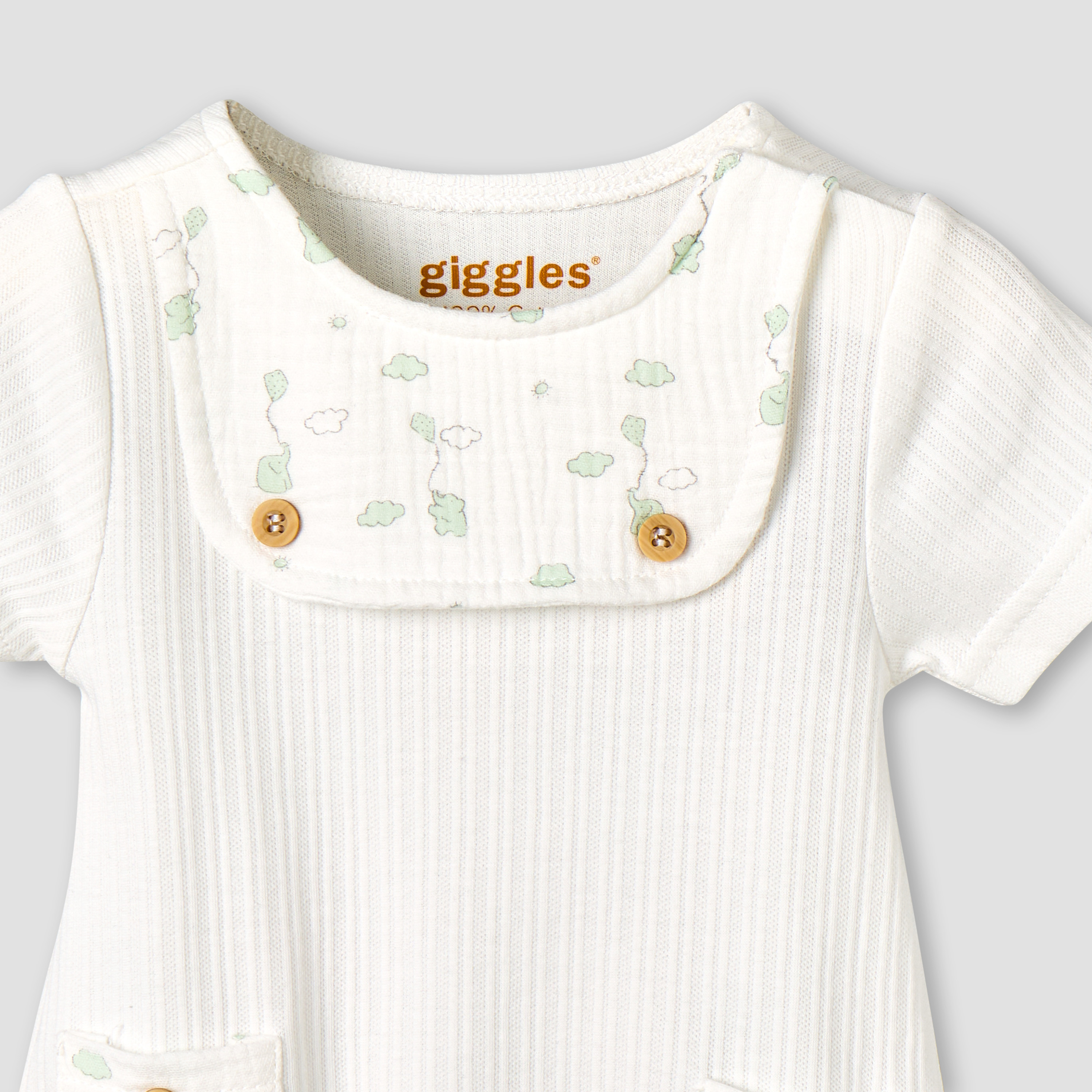 بودي سوت بياقة مستديرة وأكمام قصيرة وأزرار إغلاق كبس من جيجلز-baby-boys-clothing-bodysuits-image-4