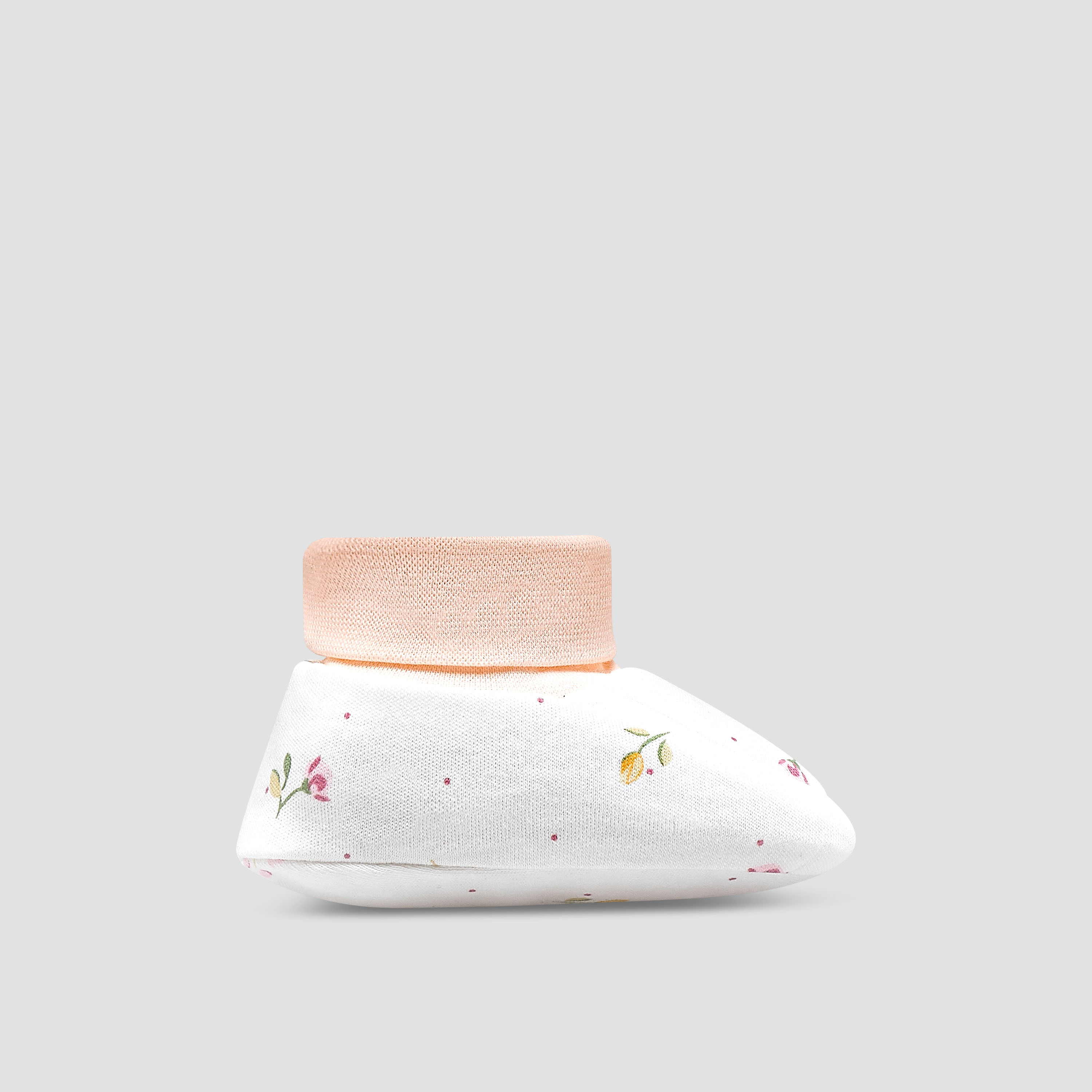 Juniors Booties with Floral Print-baby-girls-shoes-booties-image-3