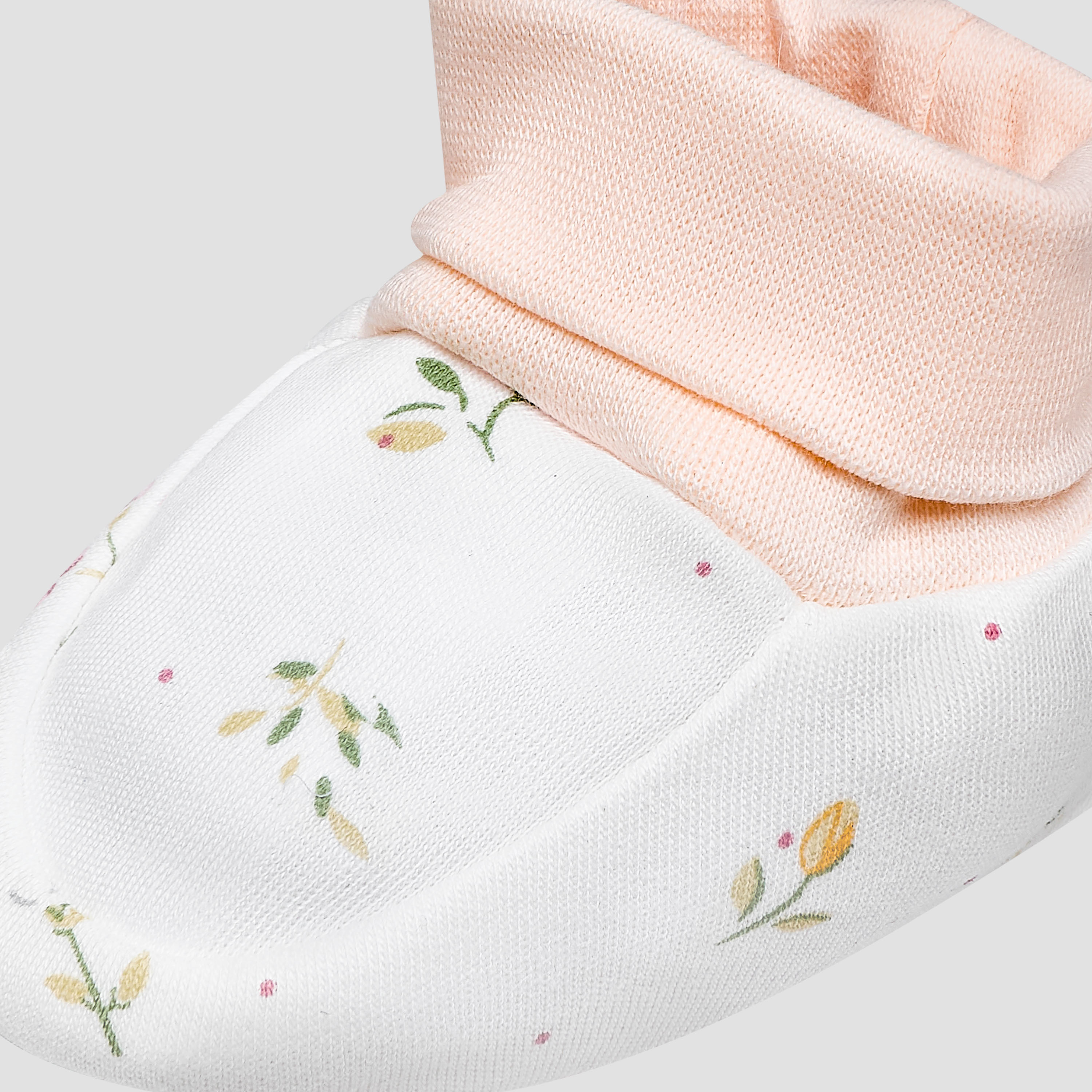 Juniors Booties with Floral Print-baby-girls-shoes-booties-image-5