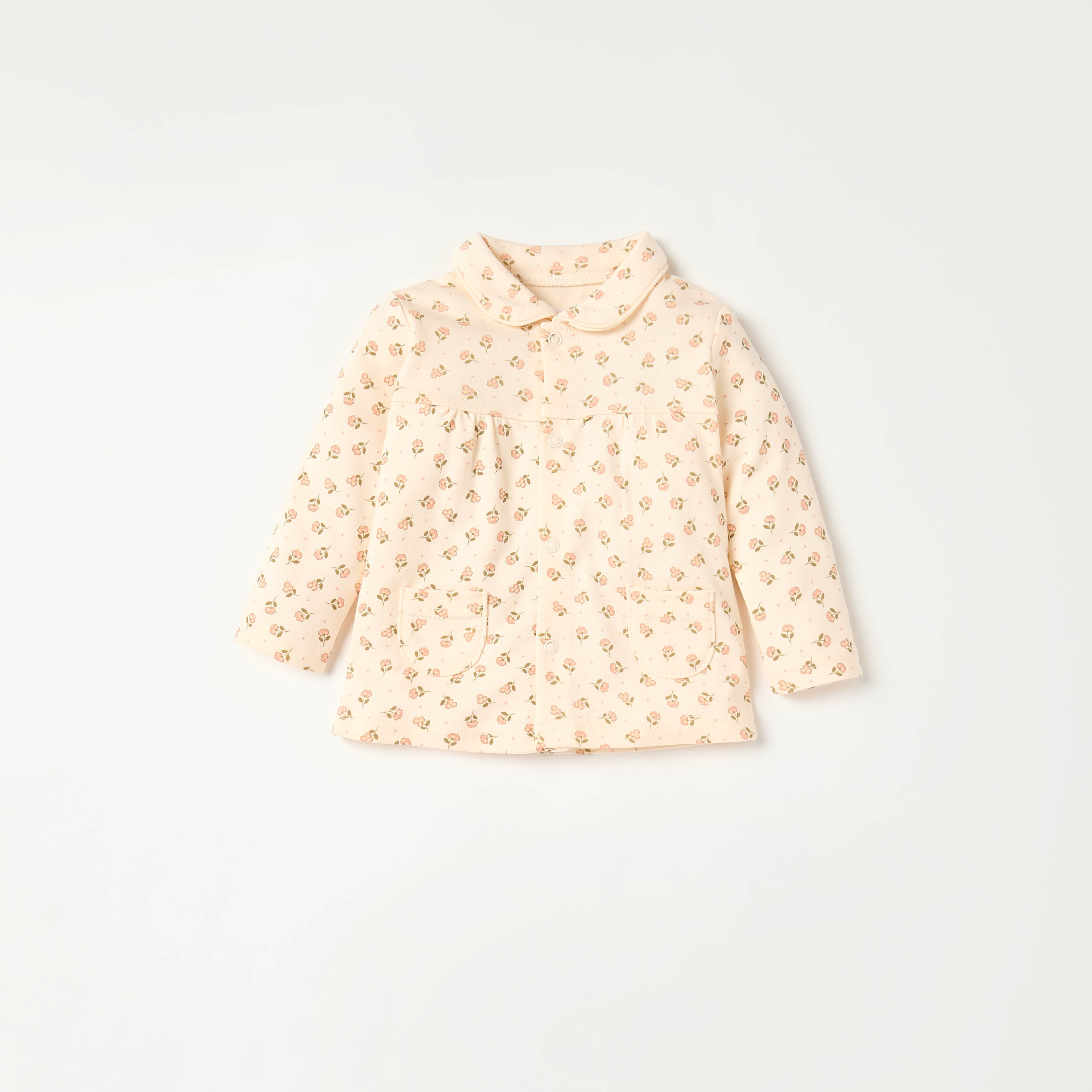Juniors Floral Print Shirt and Pyjama Set-baby-girls-clothing-nightwear-pyjamasets-image-2