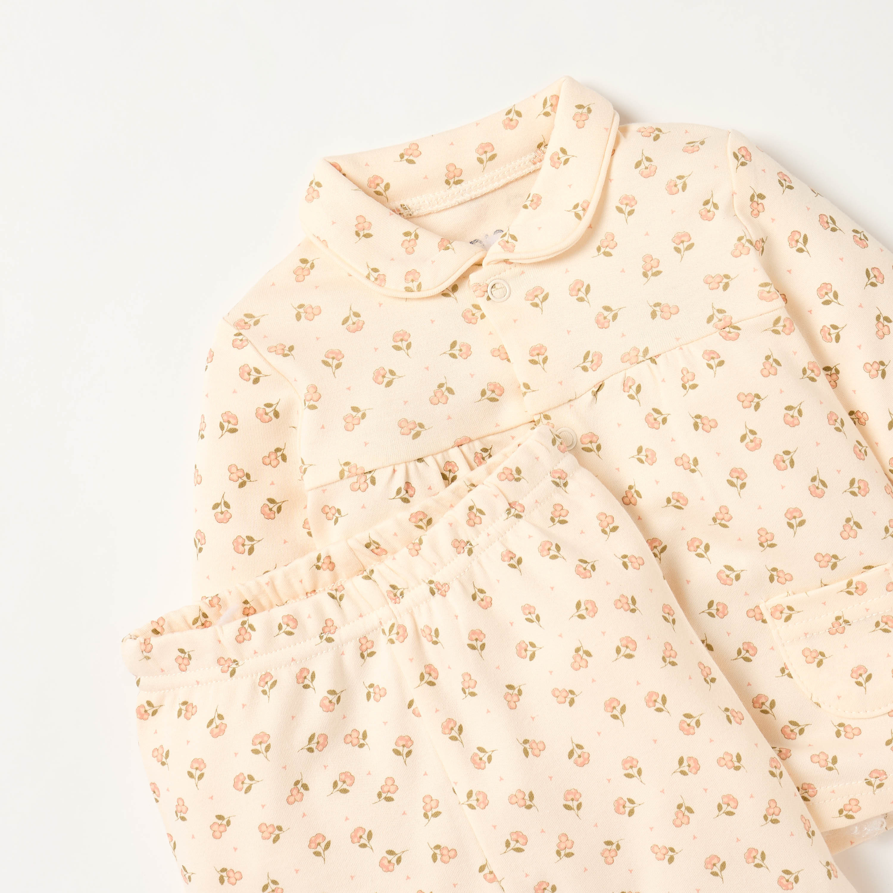 Juniors Floral Print Shirt and Pyjama Set-baby-girls-clothing-nightwear-pyjamasets-image-4