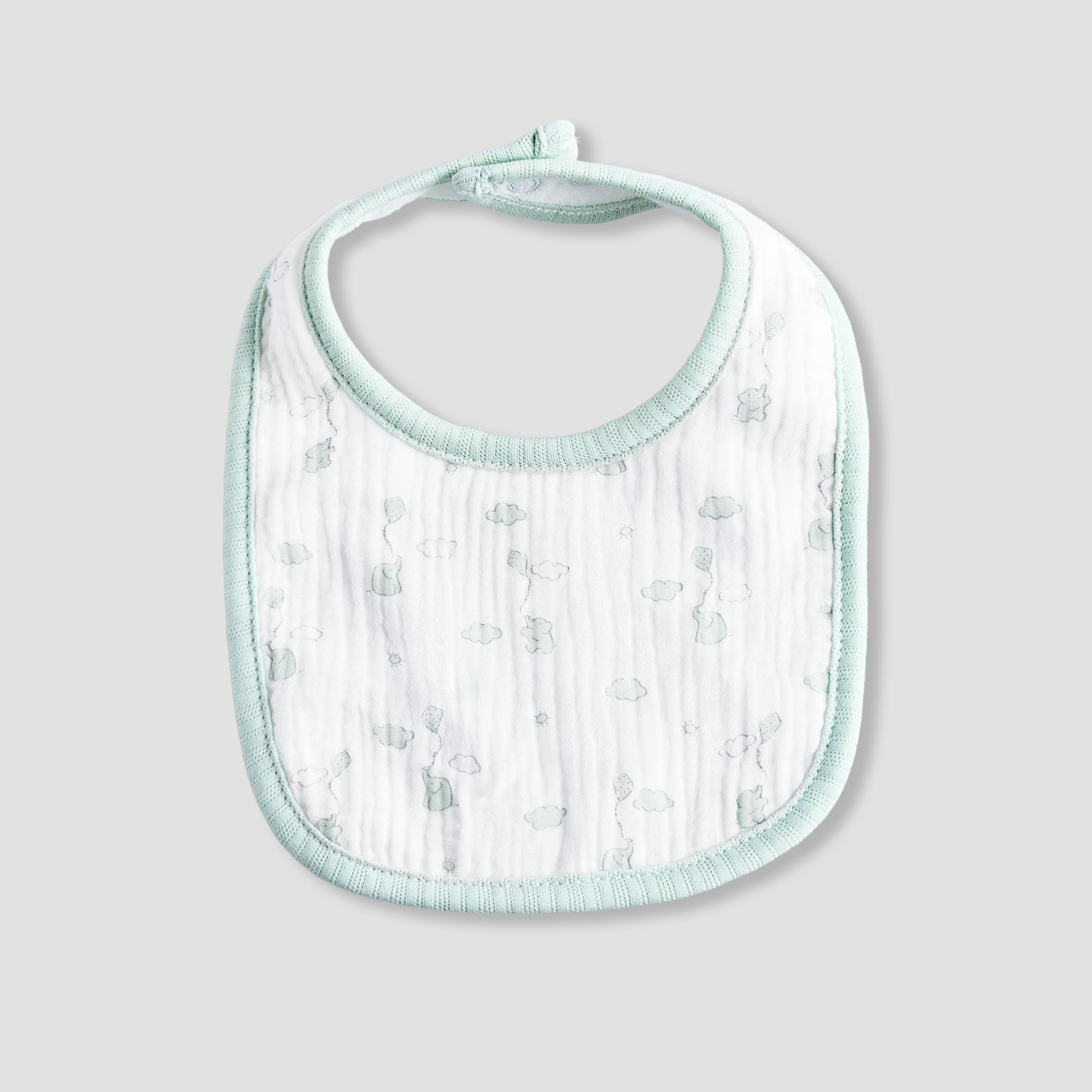 مريلة أطفال بزر إغلاق كبّاس من جيجلز-baby-feeding-bibs-image-1