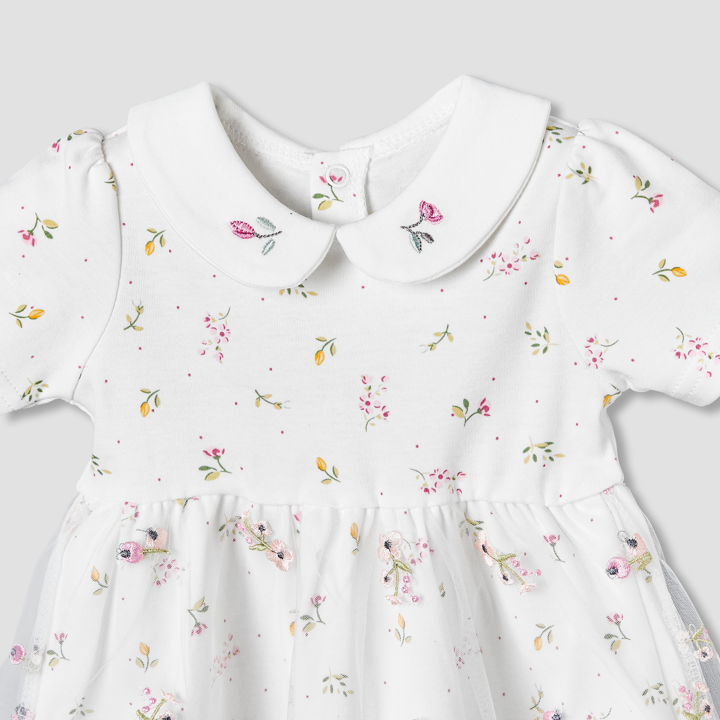 Juniors Collared Short Sleeves Dress with Floral Print-baby-girls-clothing-dressesandjumpsuits-image-4