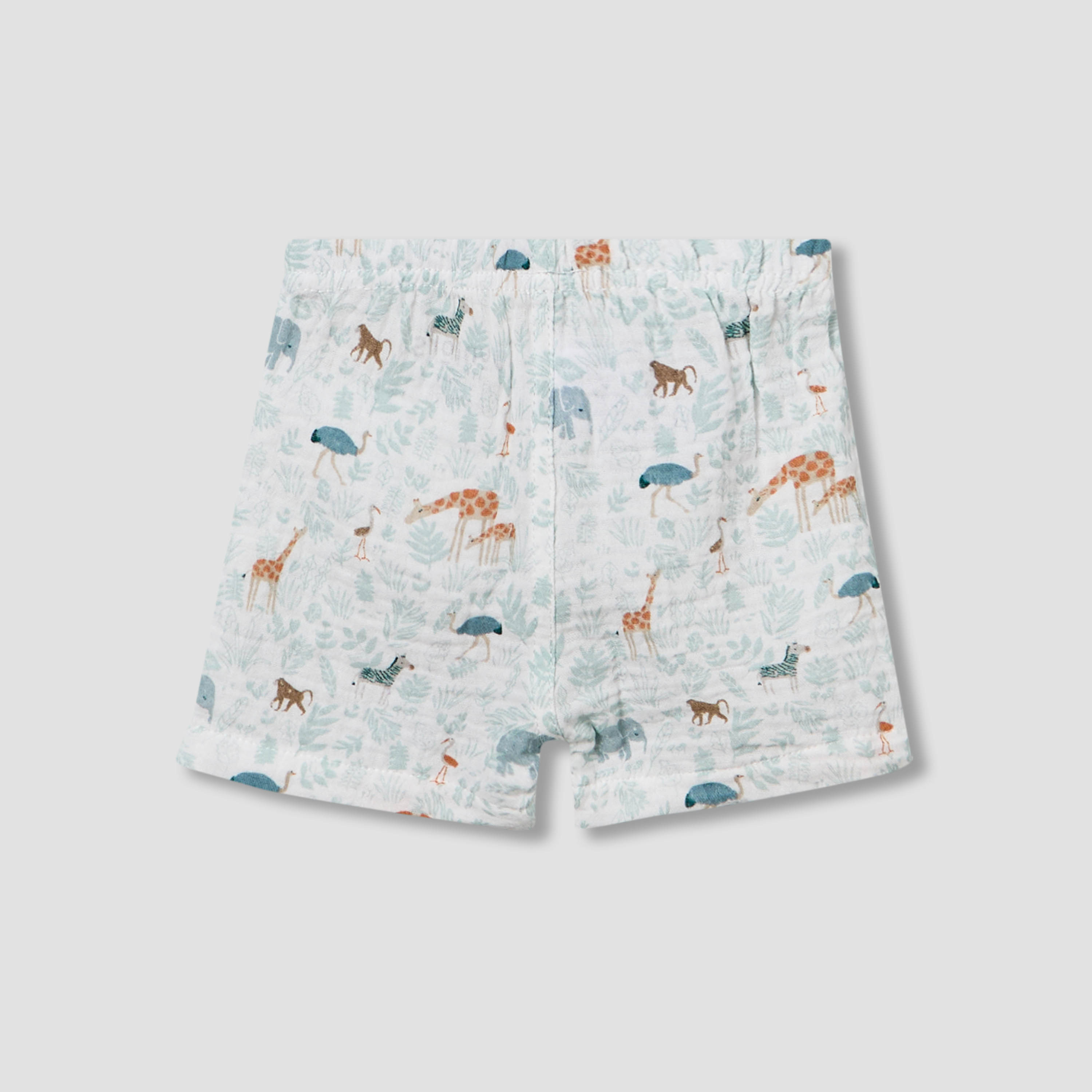 Juniors Cotton Collared Short Sleeve Pyjama Set with Safari Print-baby-boys-clothing-nightwear-pyjamasets-image-6