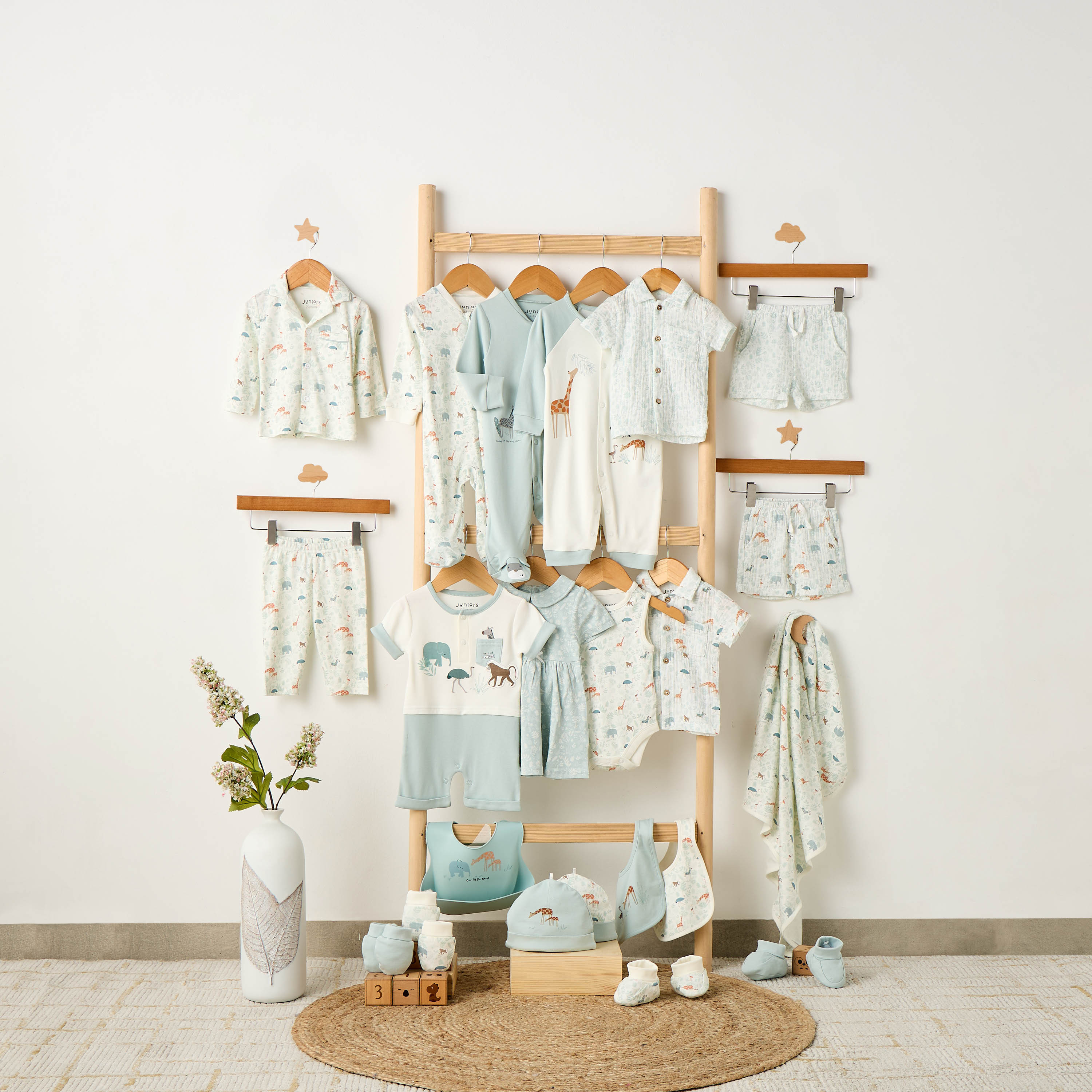 Juniors Cotton Collared Short Sleeve Pyjama Set with Safari Print-baby-boys-clothing-nightwear-pyjamasets-image-9