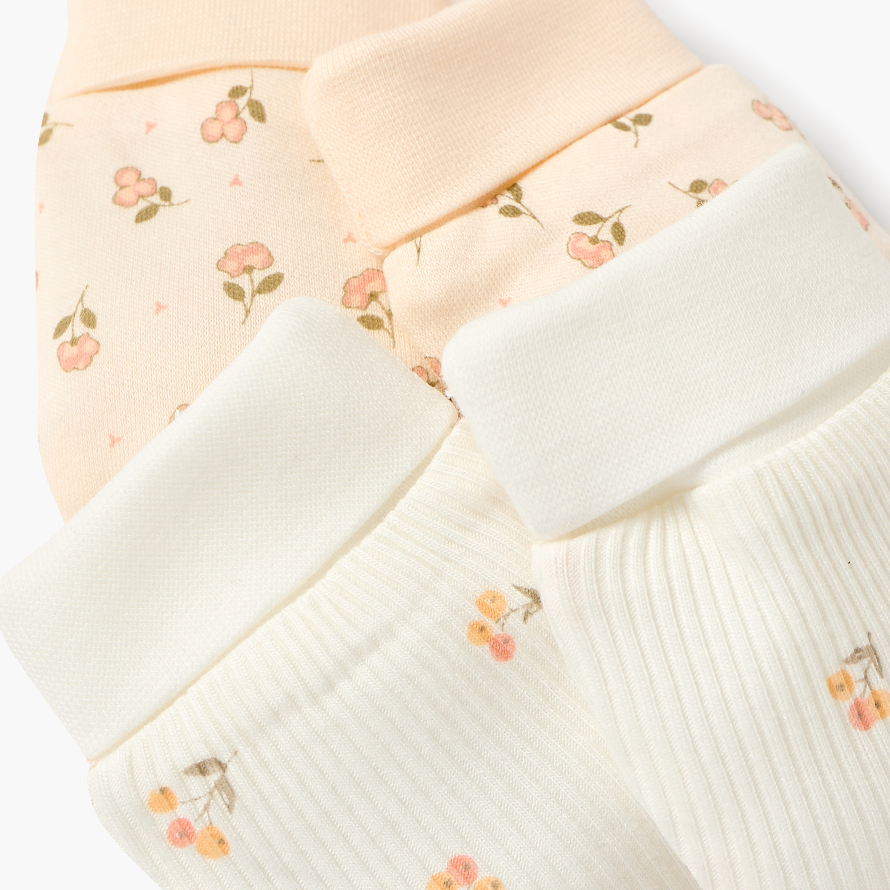 Juniors Flower Print Mittens - Set of 2-baby-girls-accessories-mittens-image-4