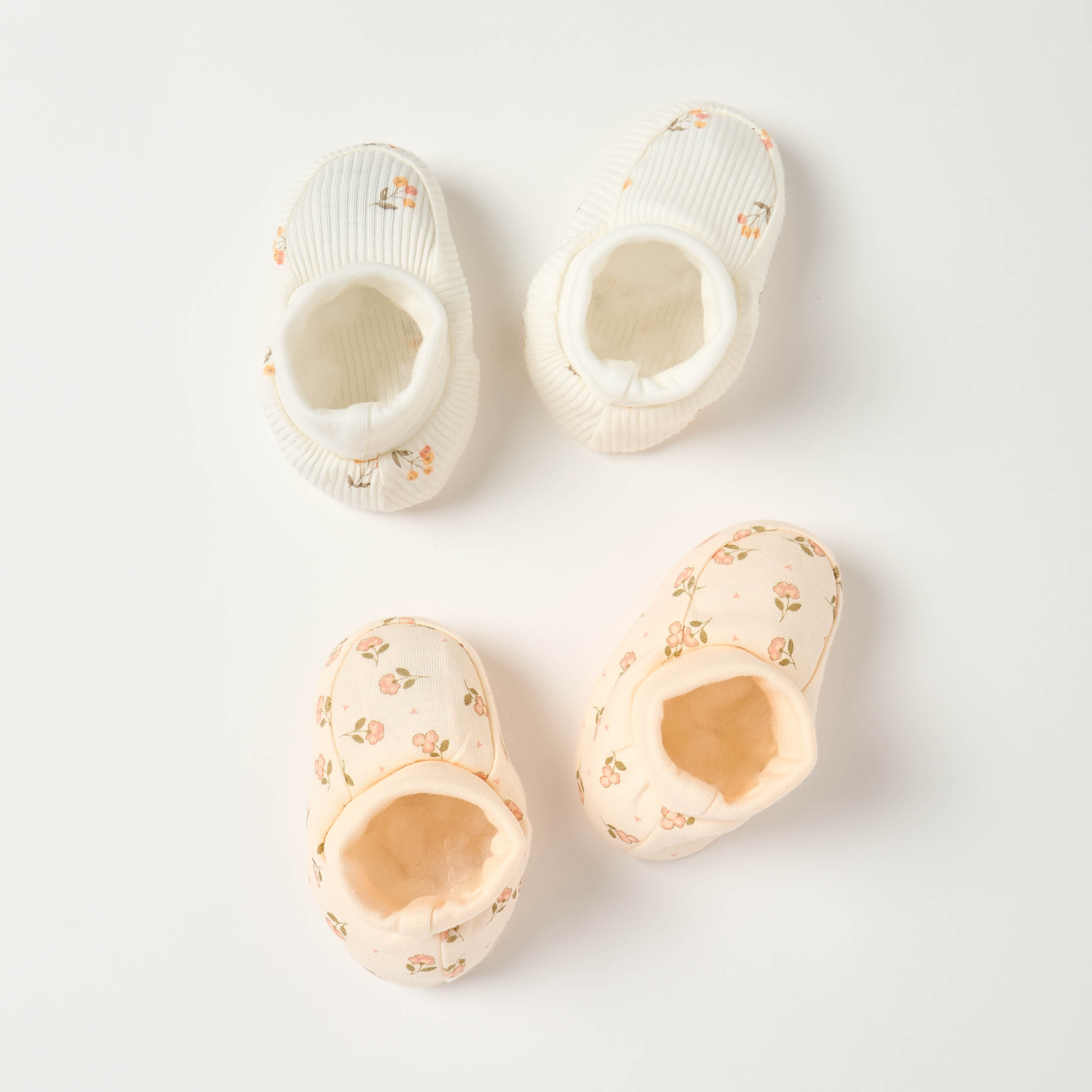 Juniors Floral Print Booties - Set of 2-baby-girls-shoes-booties-image-2