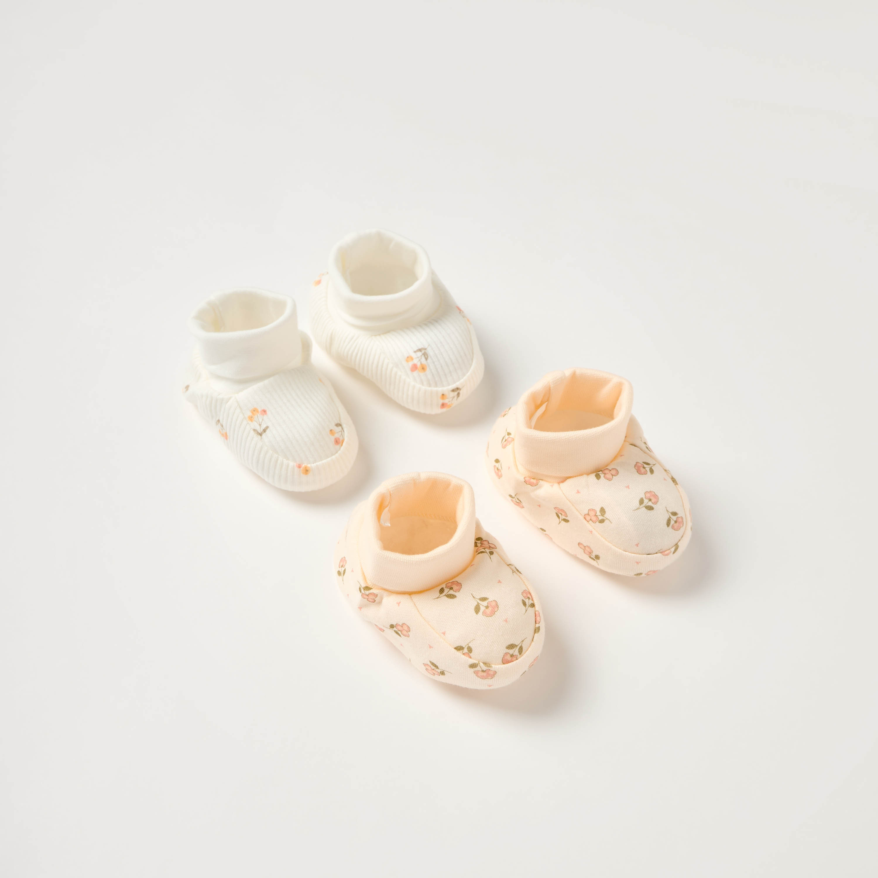 Juniors Floral Print Booties - Set of 2-baby-girls-shoes-booties-image-3