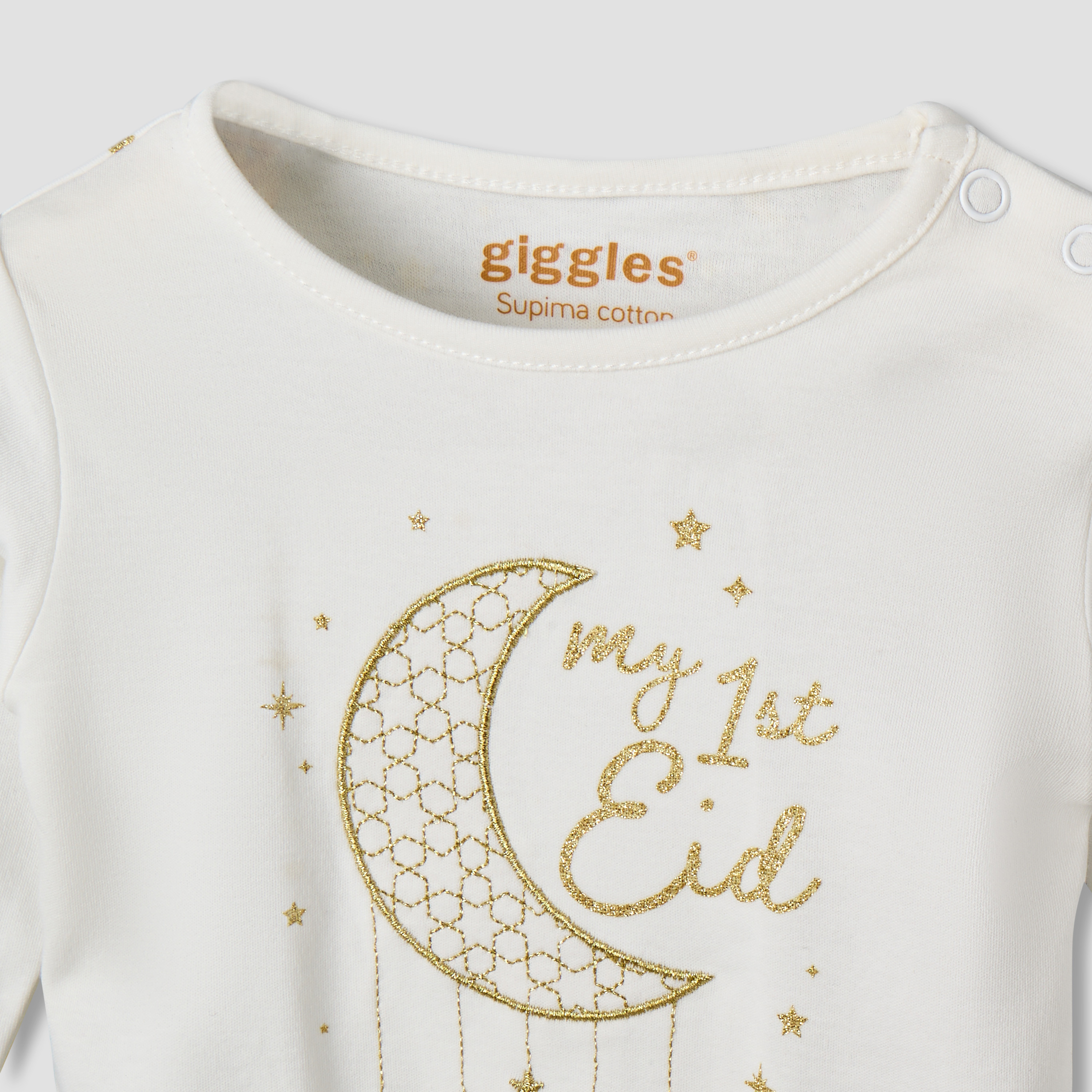 طقم بيجاما قطن بطبعات بياقة مستديرة وأكمام طويلة من جيجلز-baby-girls-clothing-nightwear-pyjamasets-image-3