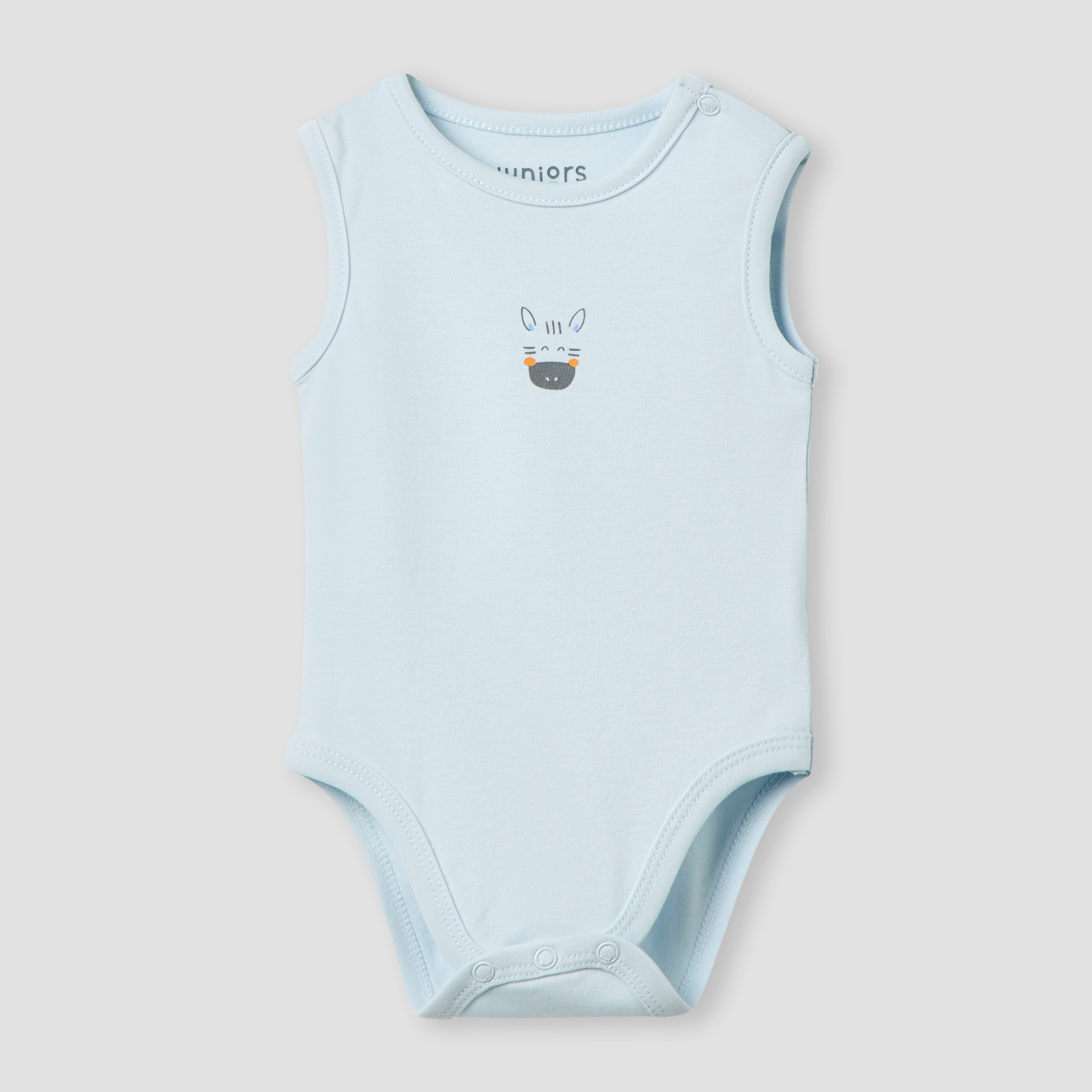 Juniors Printed Sleeveless Bodysuit - Set of 2-baby-boys-clothing-bodysuits-image-3