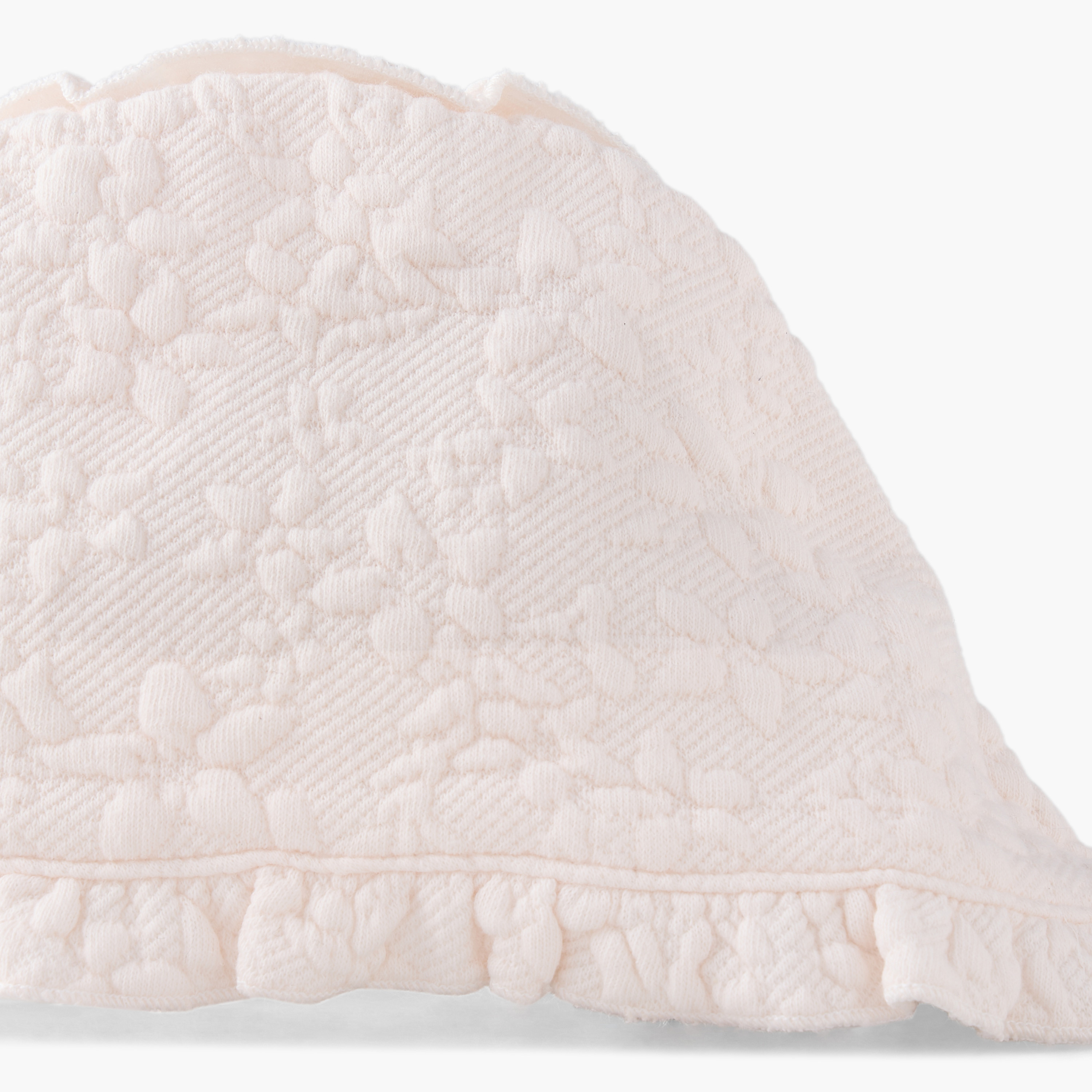 Giggles Cap with Floral Textured Design-baby-girls-clothing-winterwear-winteraccessories-image-5