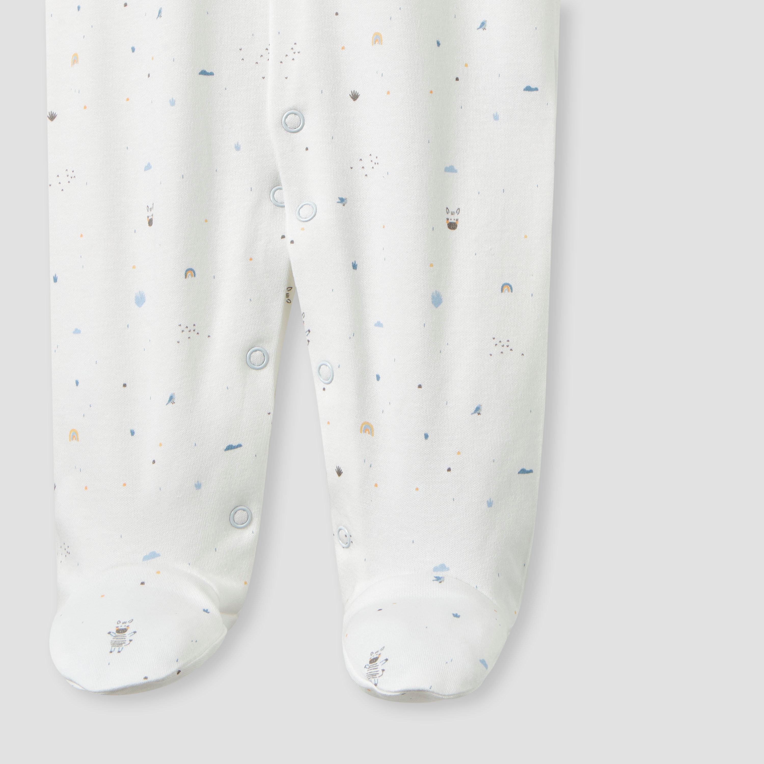 بدلة نوم بطبعات بأكمام طويلة وأزرار إغلاق من جونيورز -  قطعتين-baby-boys-clothing-nightwear-sleepsuits-image-6