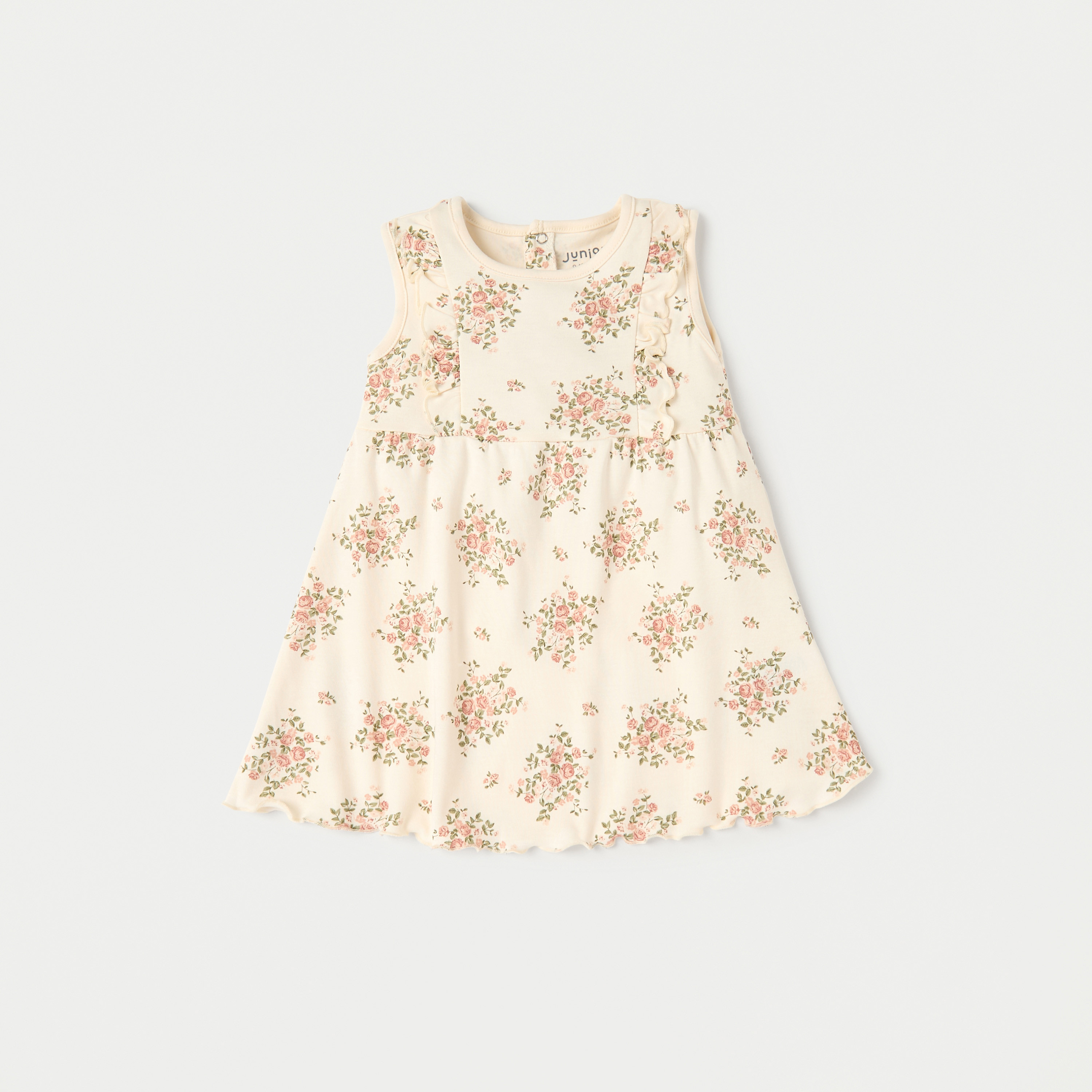 Juniors Floral Print Sleeveless A-line Dress-baby-girls-clothing-dressesandjumpsuits-image-1