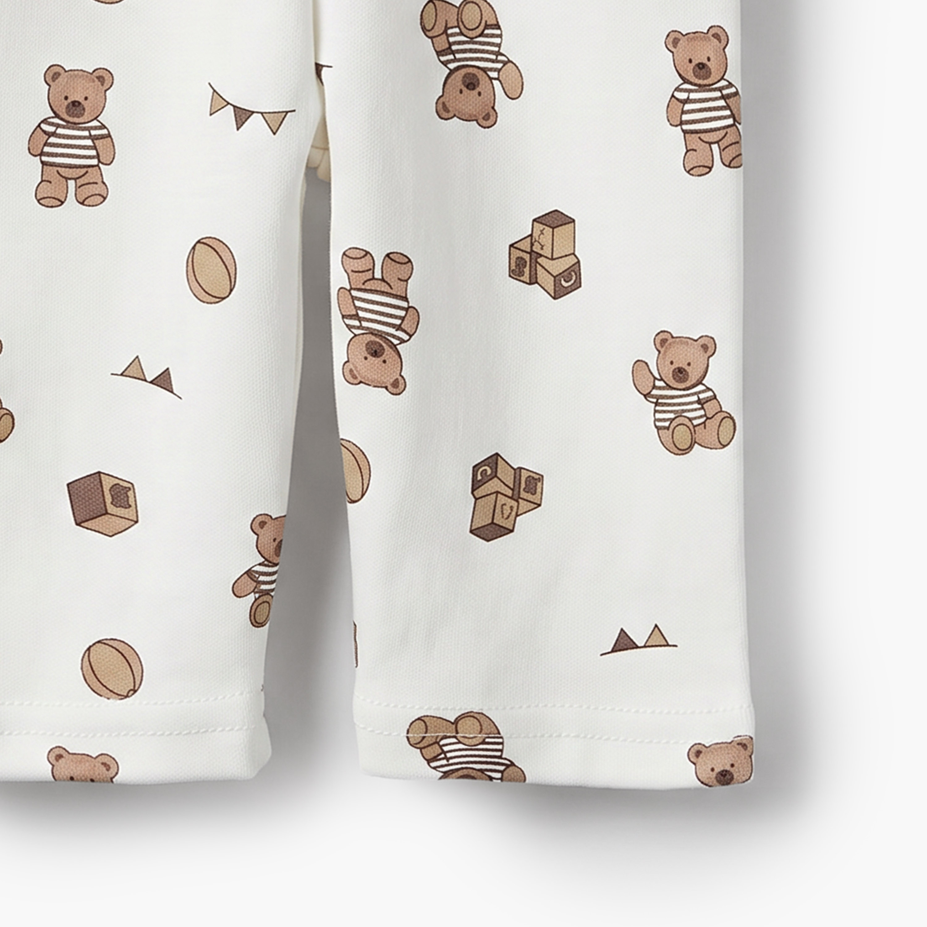 Juniors Cotton Collared Long Sleeves Pyjama Set with Teddy Bear Print-baby-boys-clothing-nightwear-pyjamasets-image-7