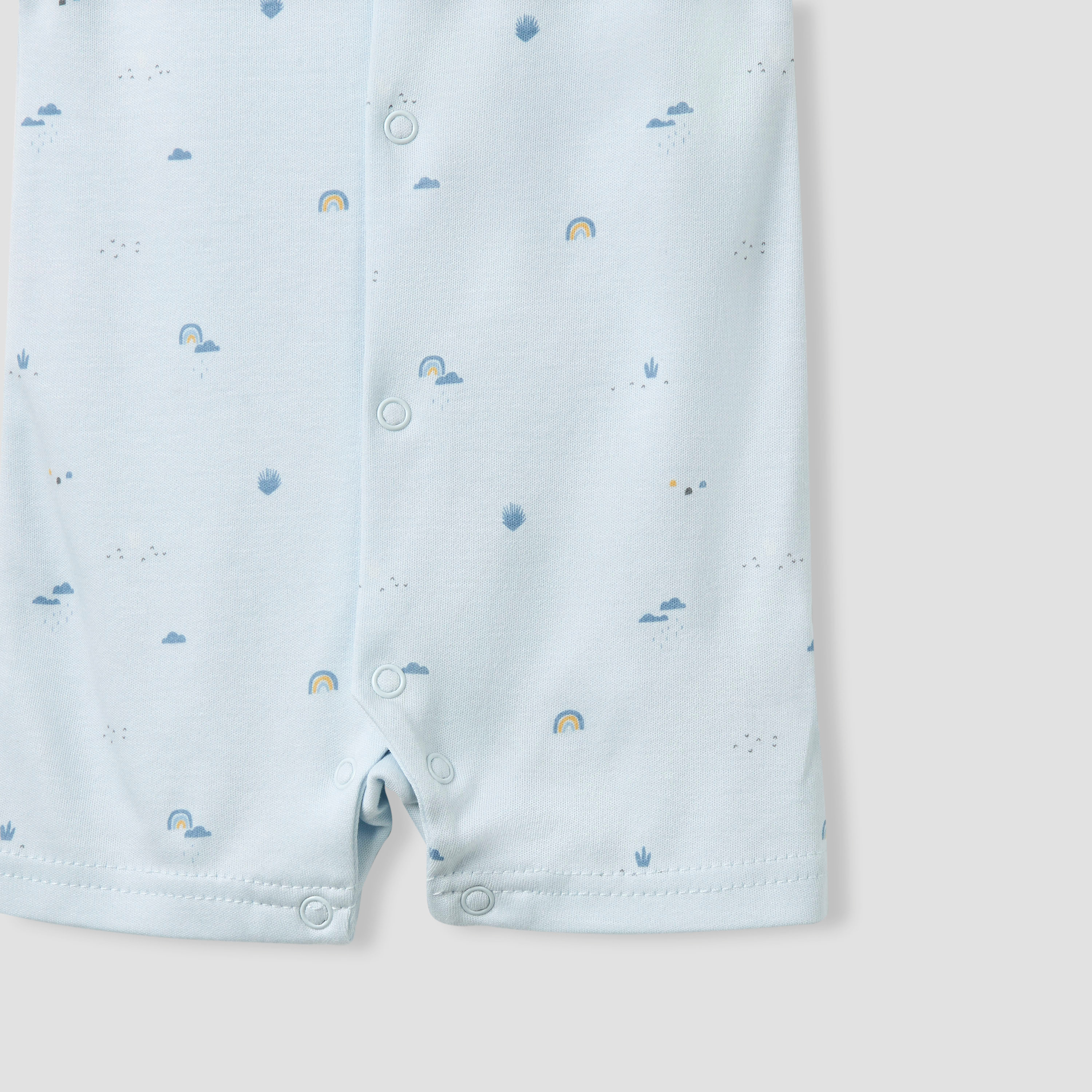 Juniors Printed Romper with Button Closure - Set of 2-baby-boys-clothing-rompers-image-5