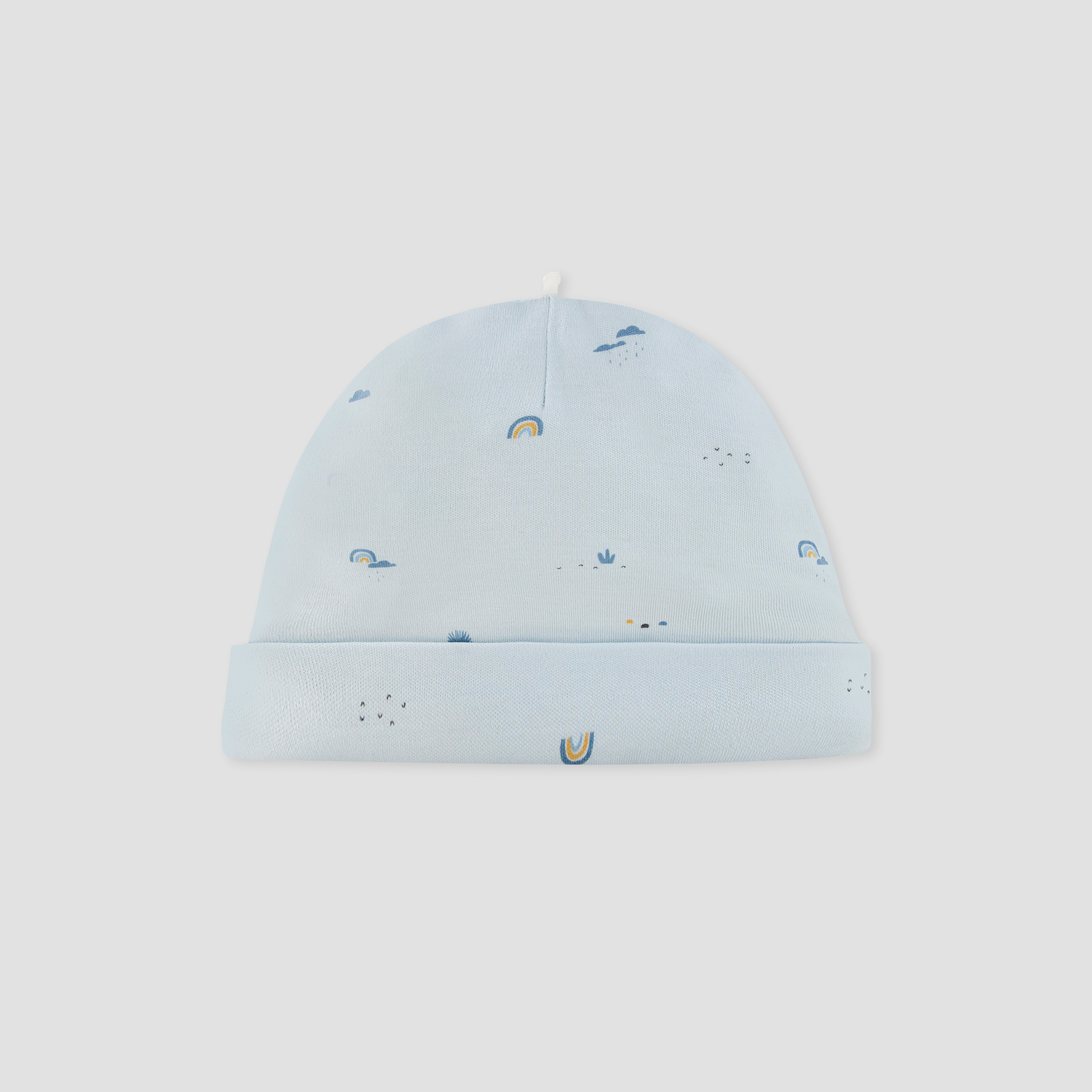Juniors Printed Beanie Cap with Knot Detail - Set of 2-baby-boys-accessories-caps-image-5