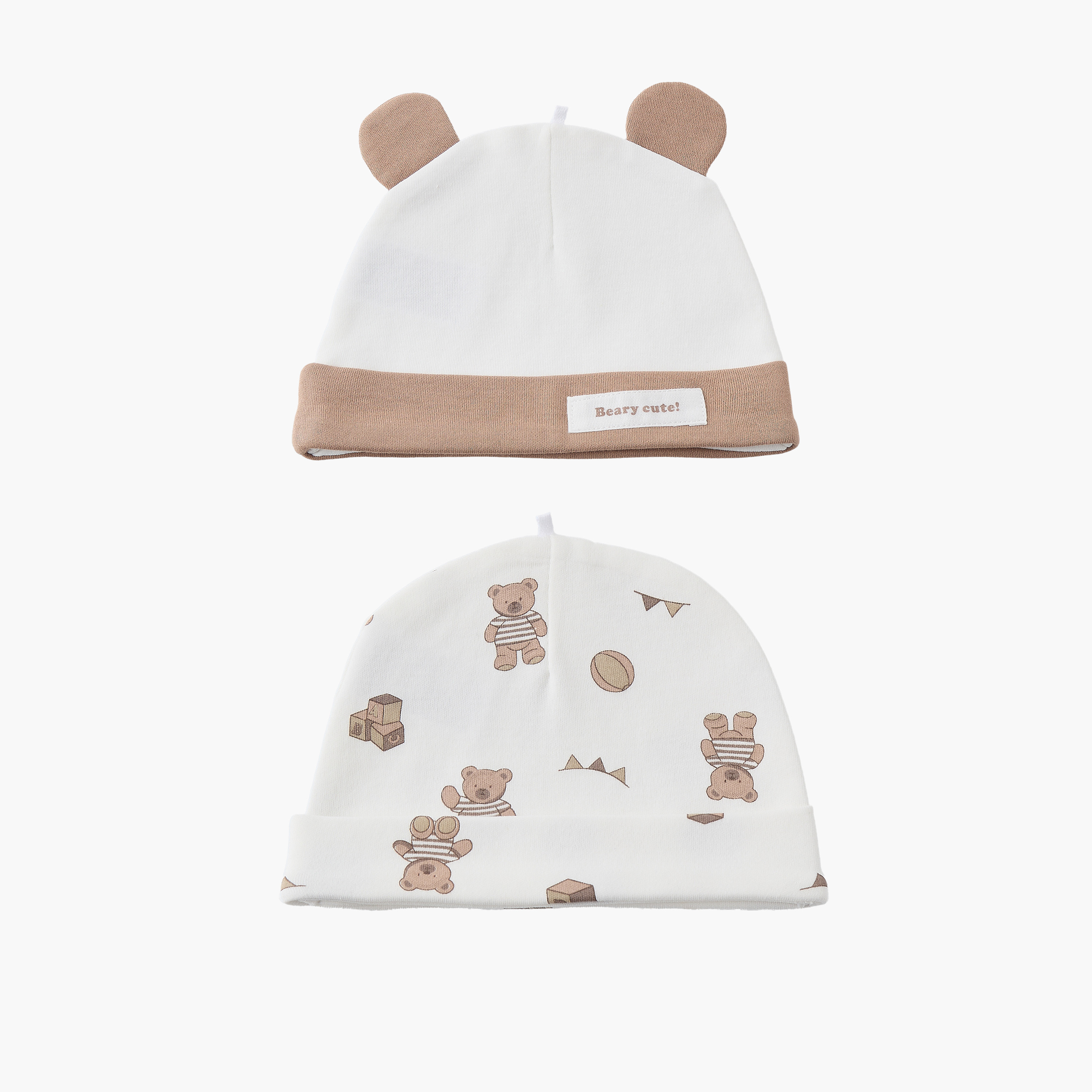 Pack of 2 Juniors Cap with Turn-Up Hem-baby-boys-accessories-caps-image-1