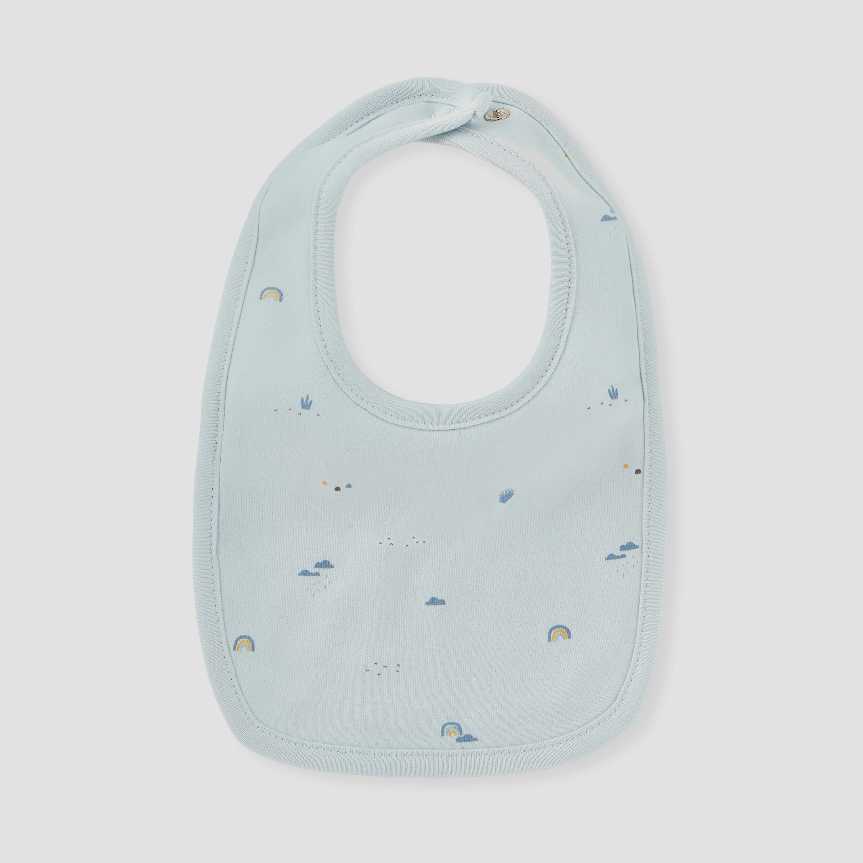 Juniors Printed Bib with Button Closure - Set of 2-baby-feeding-bibs-image-2