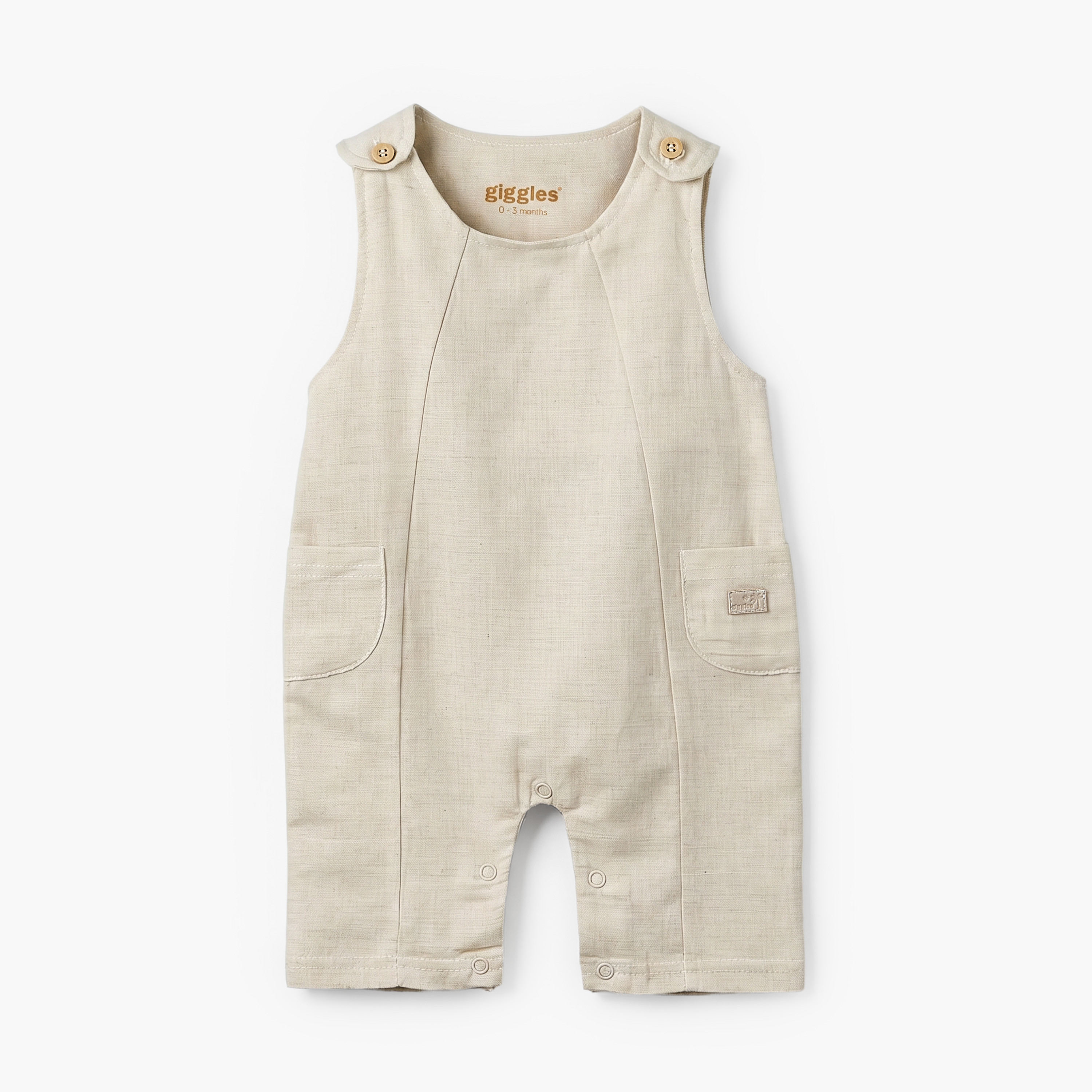 Giggles Crew Neck Short Sleeves T-shirt and Dungaree Set with Print-baby-girls-clothing-setsandcoords-image-4