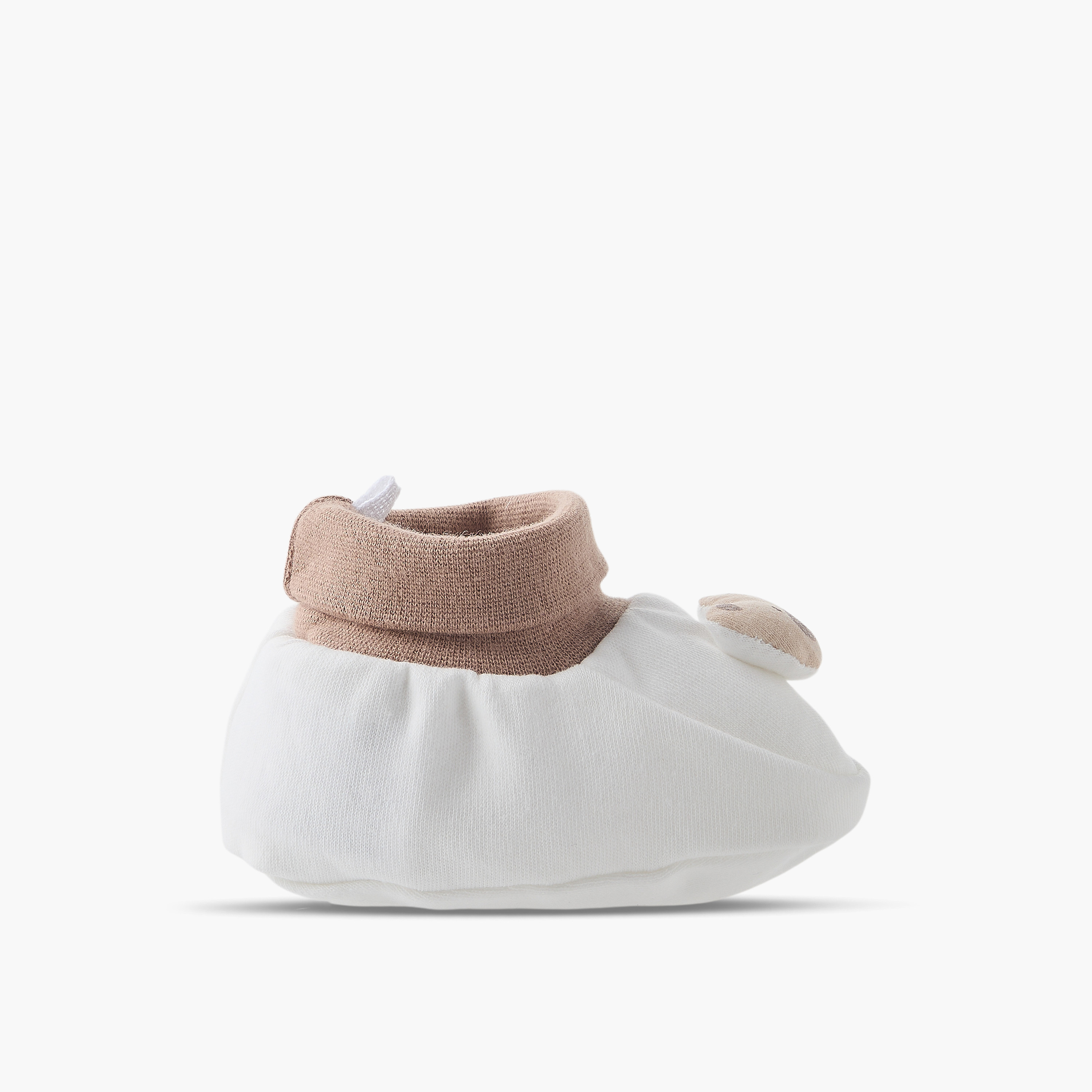 Juniors Booties with Bear Print-baby-boys-shoes-booties-image-3