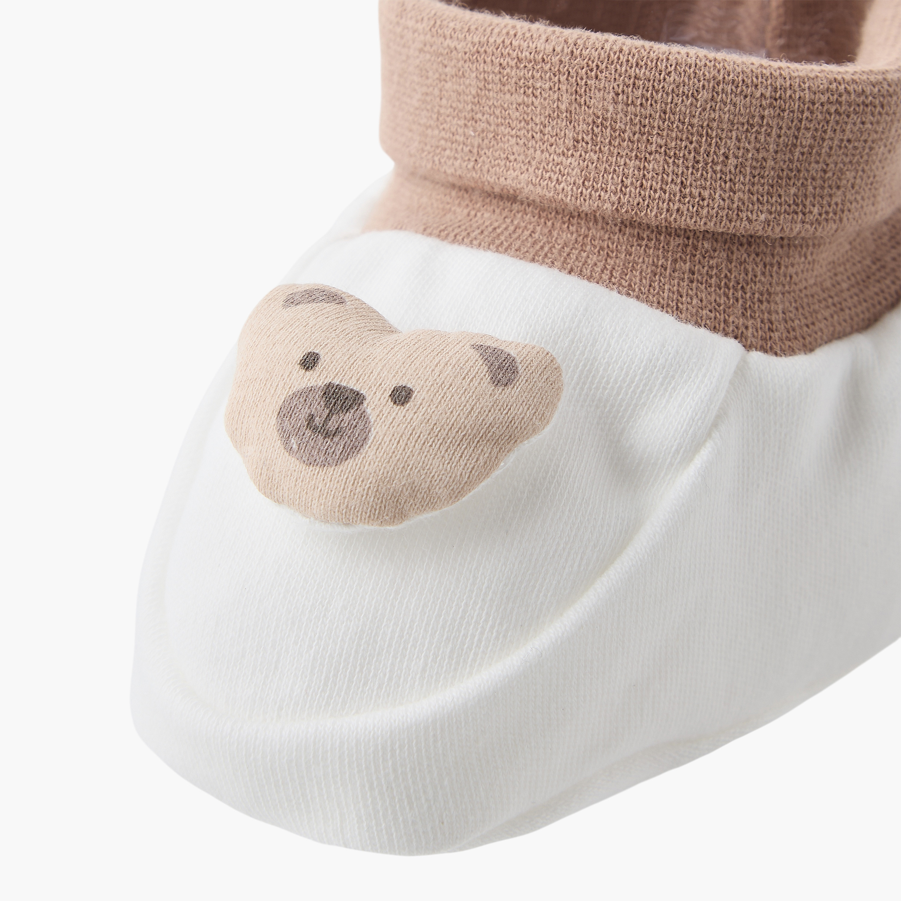 Juniors Booties with Bear Print-baby-boys-shoes-booties-image-4