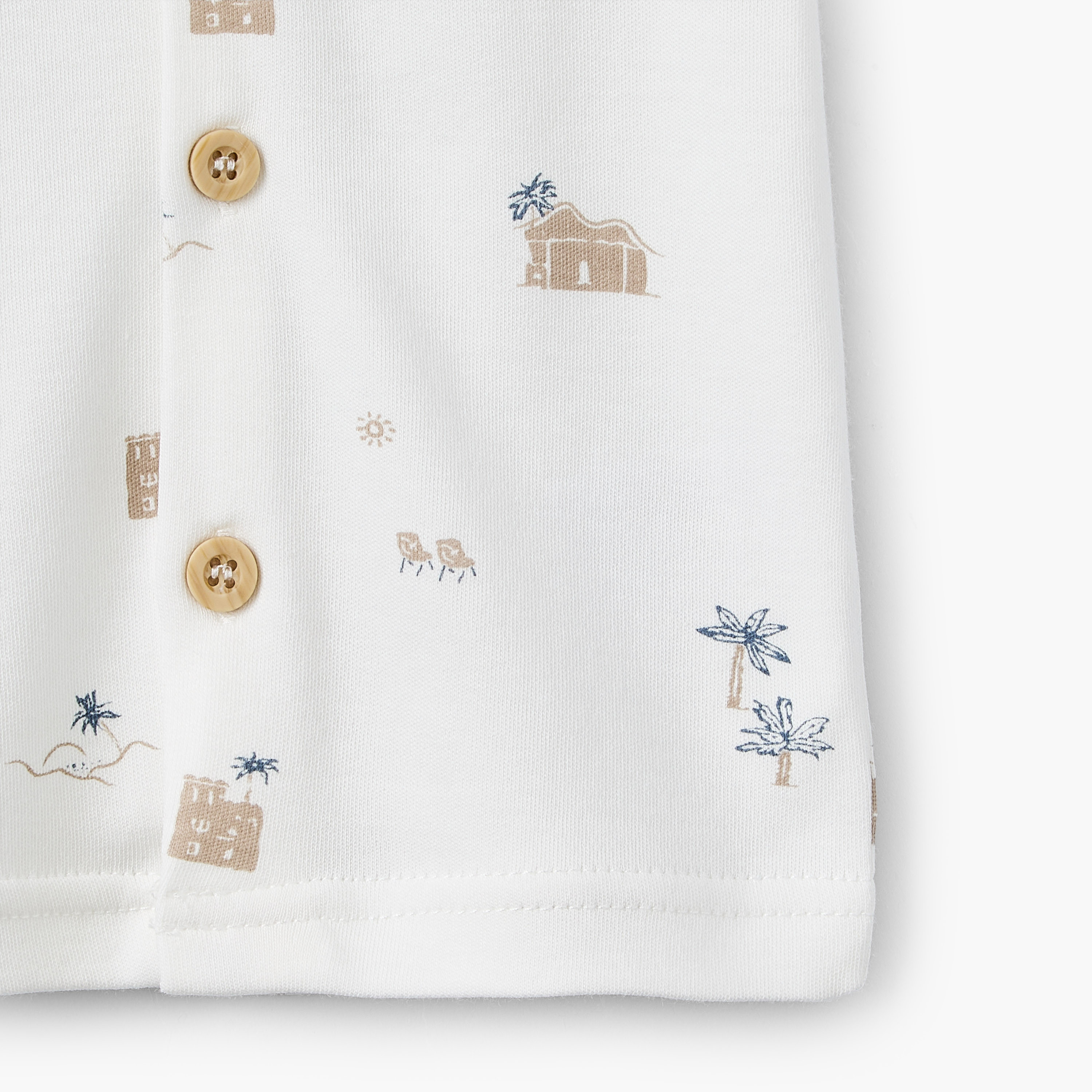 Giggles Collared Short Sleeves Shirt and Shorts Set with Fun Print-baby-girls-clothing-setsandcoords-image-6