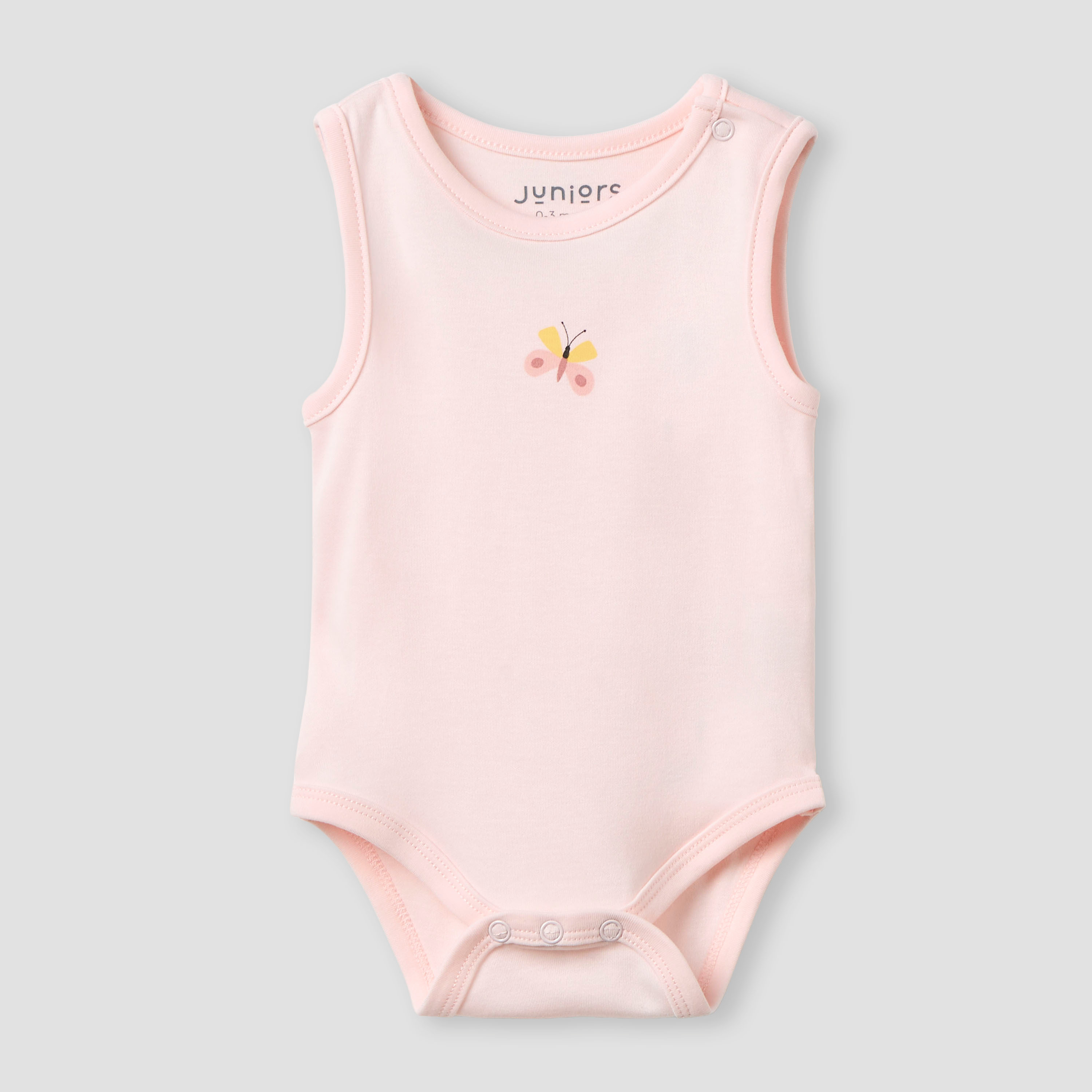 Juniors Printed Sleeveless Bodysuit - Set of 2-baby-girls-clothing-bodysuits-image-2