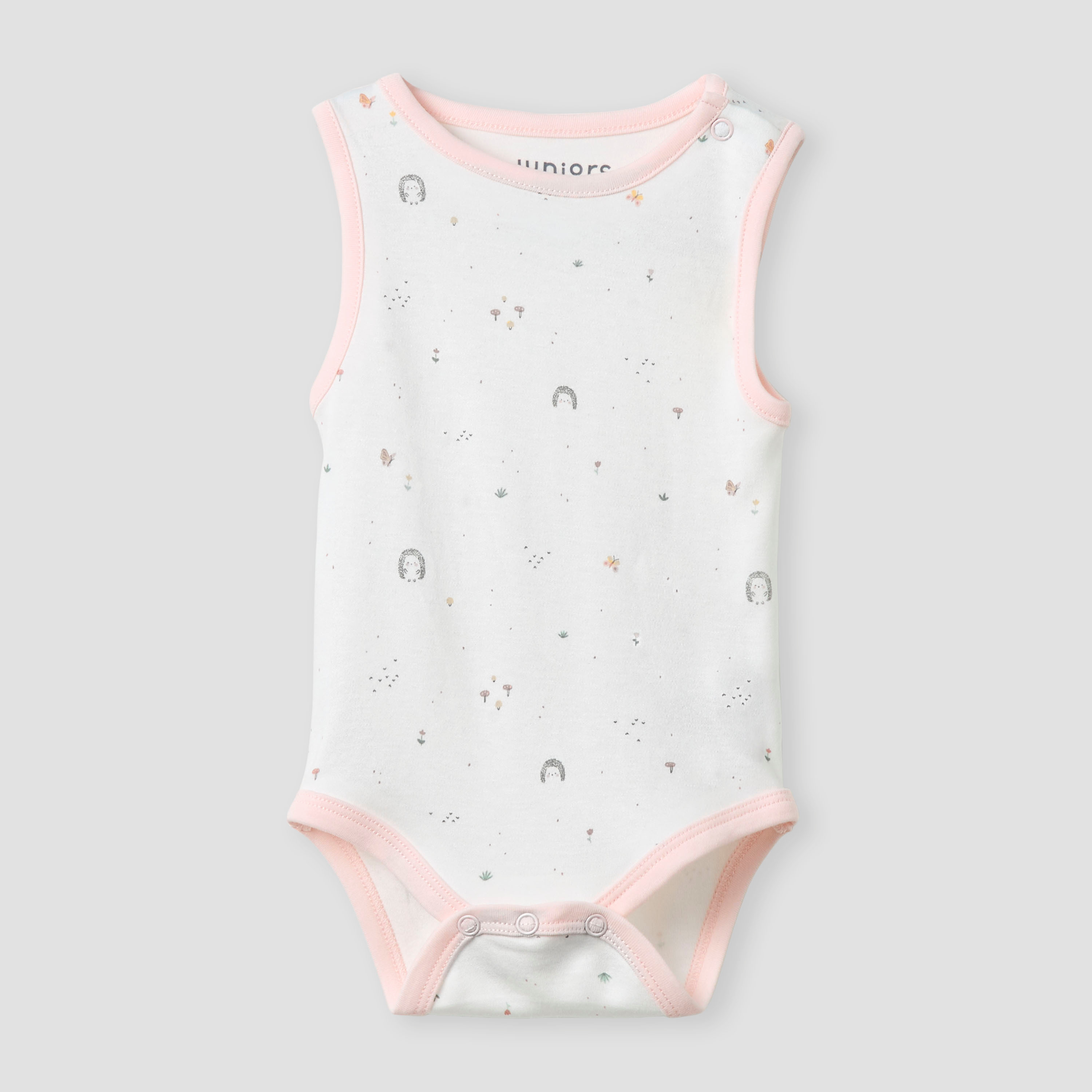 Juniors Printed Sleeveless Bodysuit - Set of 2-baby-girls-clothing-bodysuits-image-3