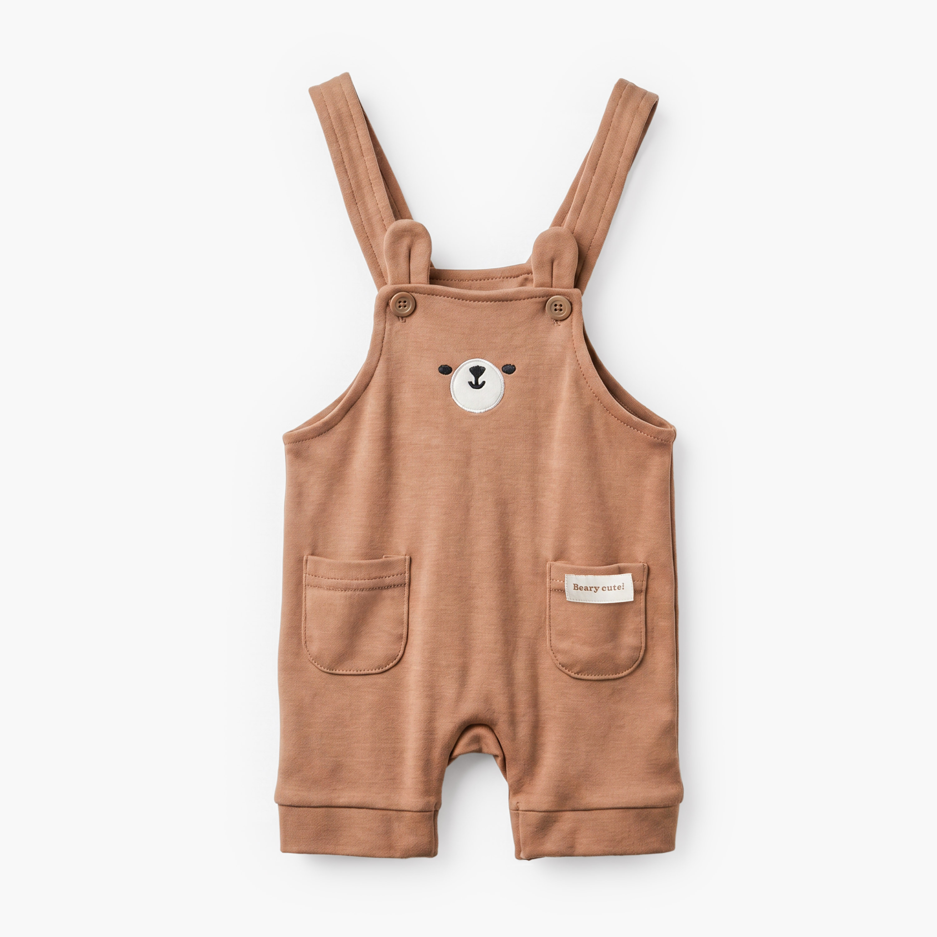Juniors Crew Neck Short Sleeves T-shirt and Dungaree Set with Bear Print-baby-boys-clothing-setsandcoords-image-5