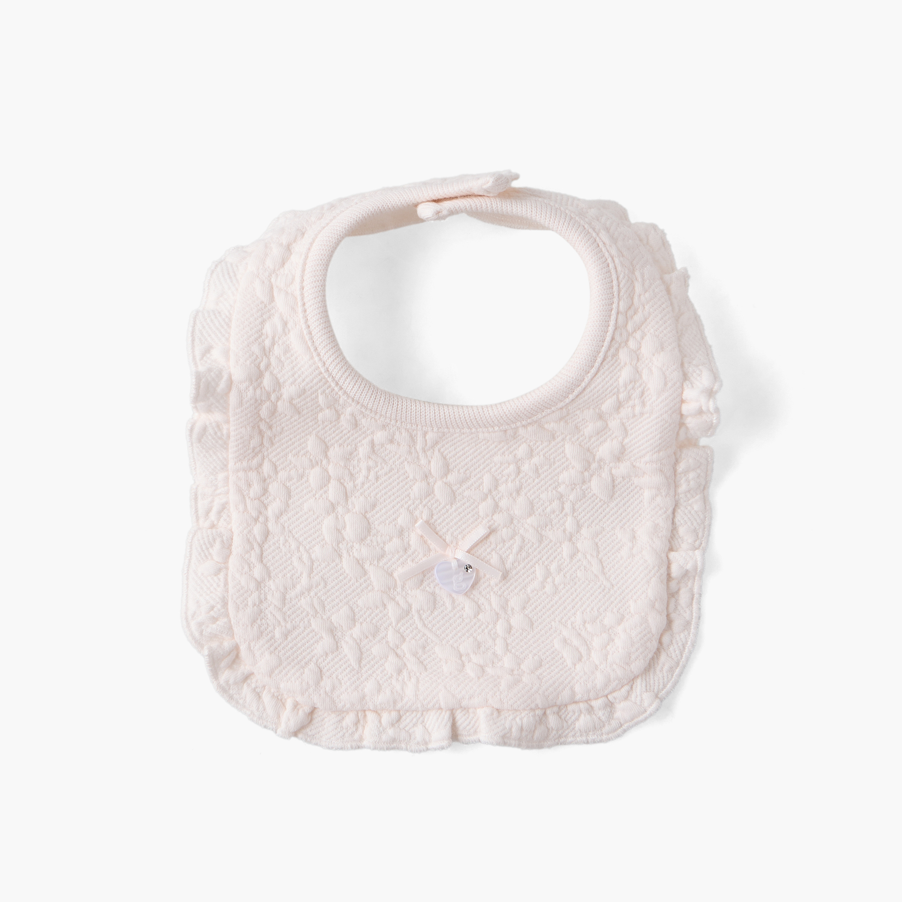 مريلة أطفال بنقوش أزهار بارزة من جيجلز-baby-feeding-bibs-image-1