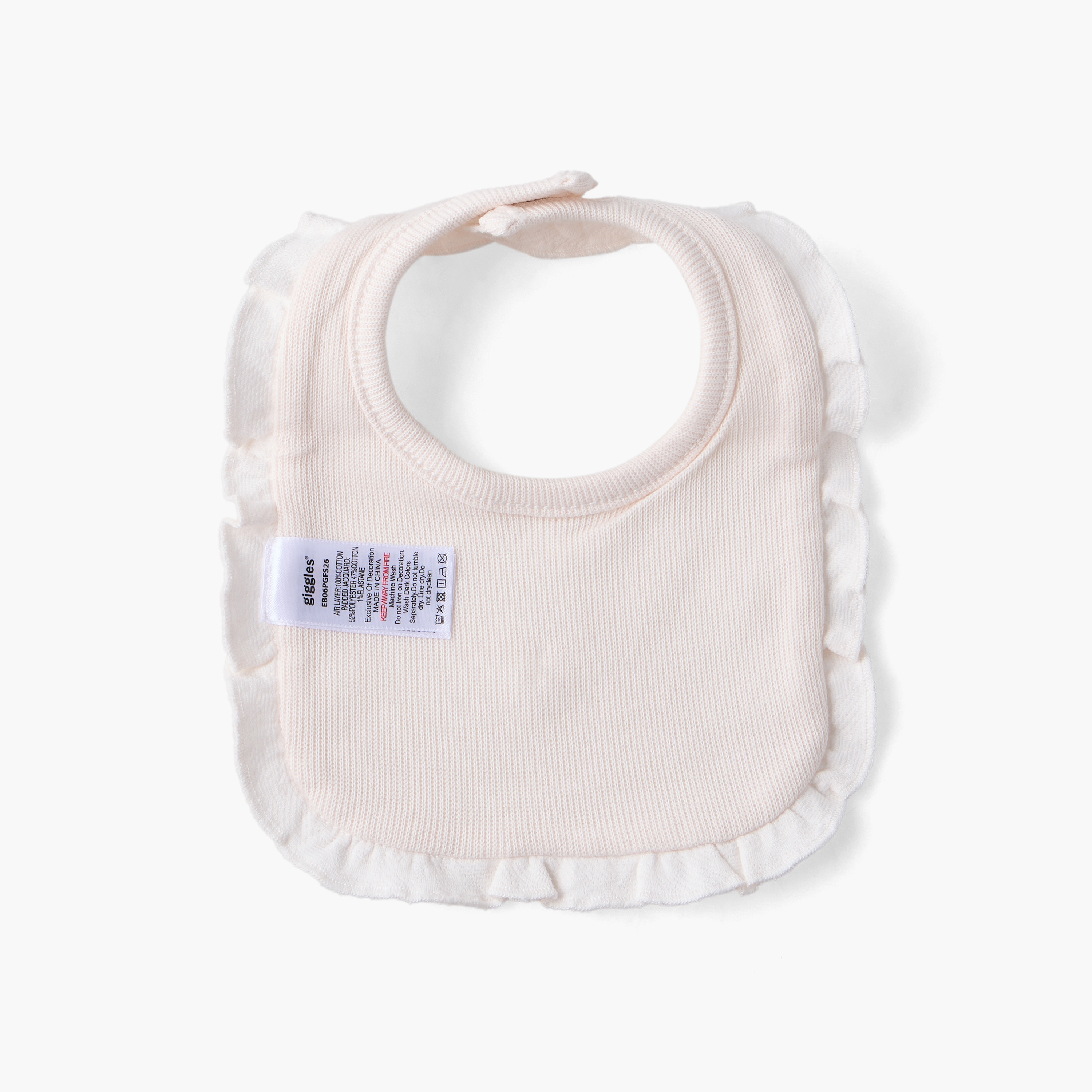 مريلة أطفال بنقوش أزهار بارزة من جيجلز-baby-feeding-bibs-image-2
