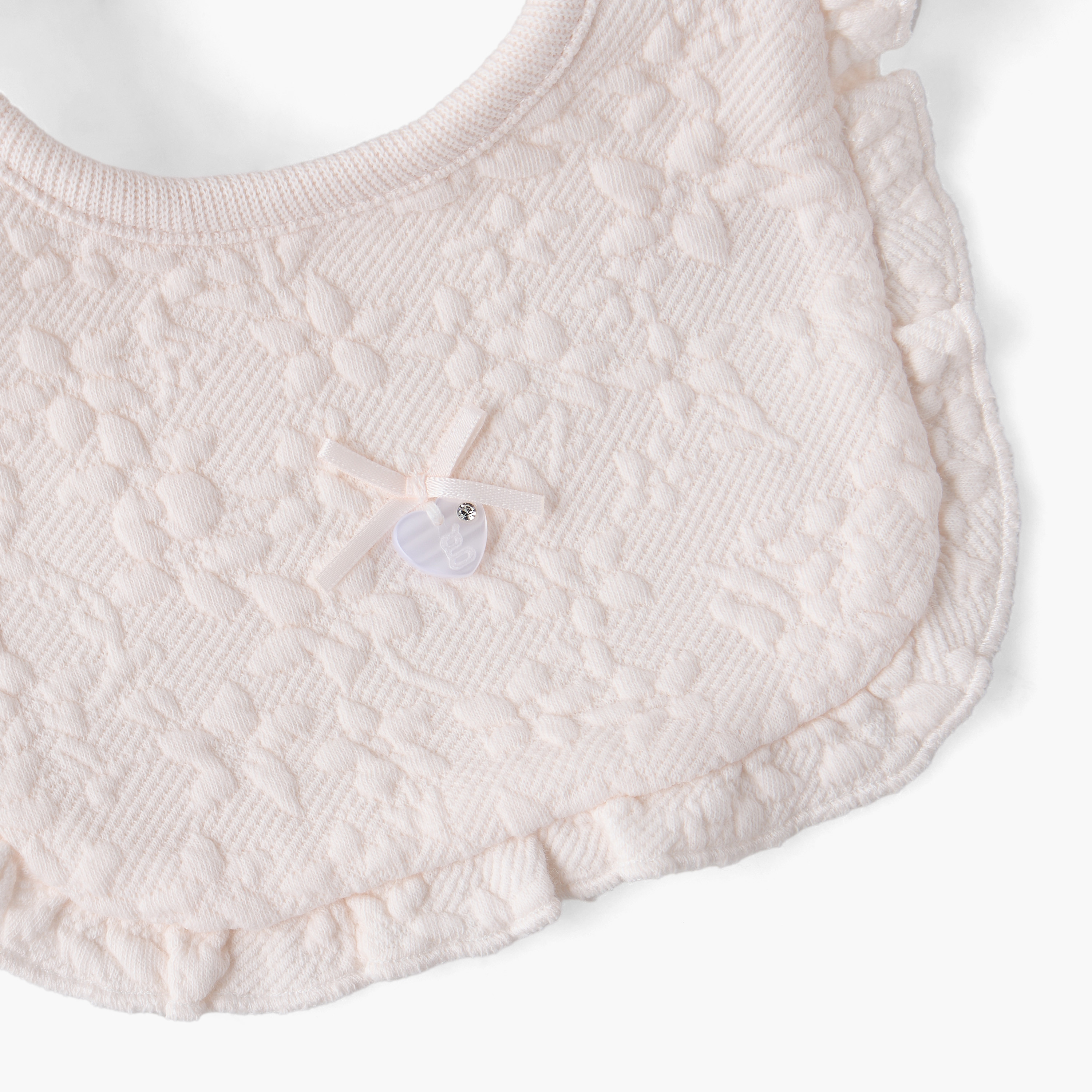 مريلة أطفال بنقوش أزهار بارزة من جيجلز-baby-feeding-bibs-image-3