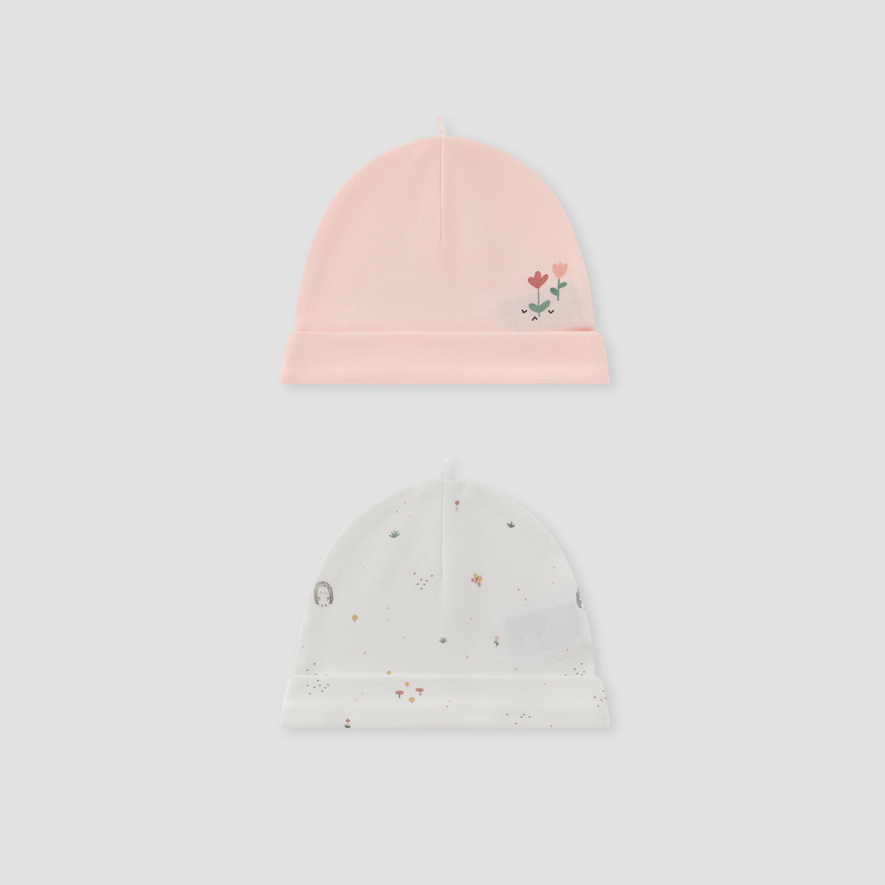 Juniors Printed Beanie - Set of 2-baby-girls-accessories-caps-image-1