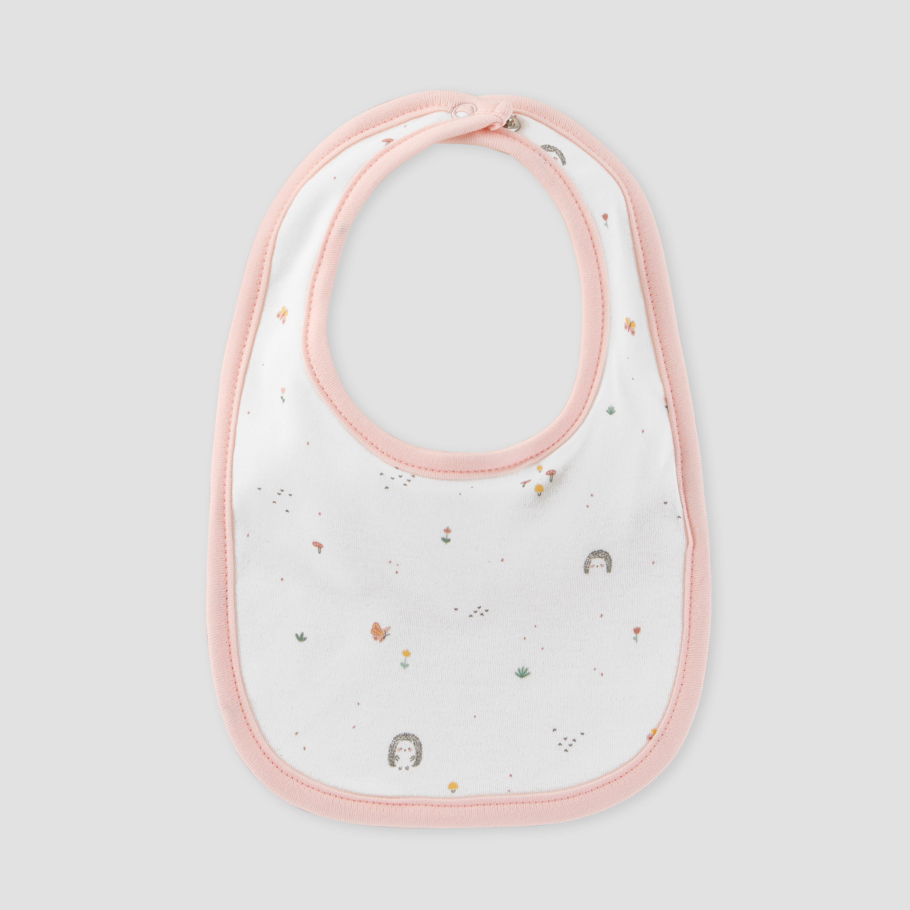 Juniors Printed Bibs with Snap Button Closure - Set of 2-baby-feeding-bibs-image-3