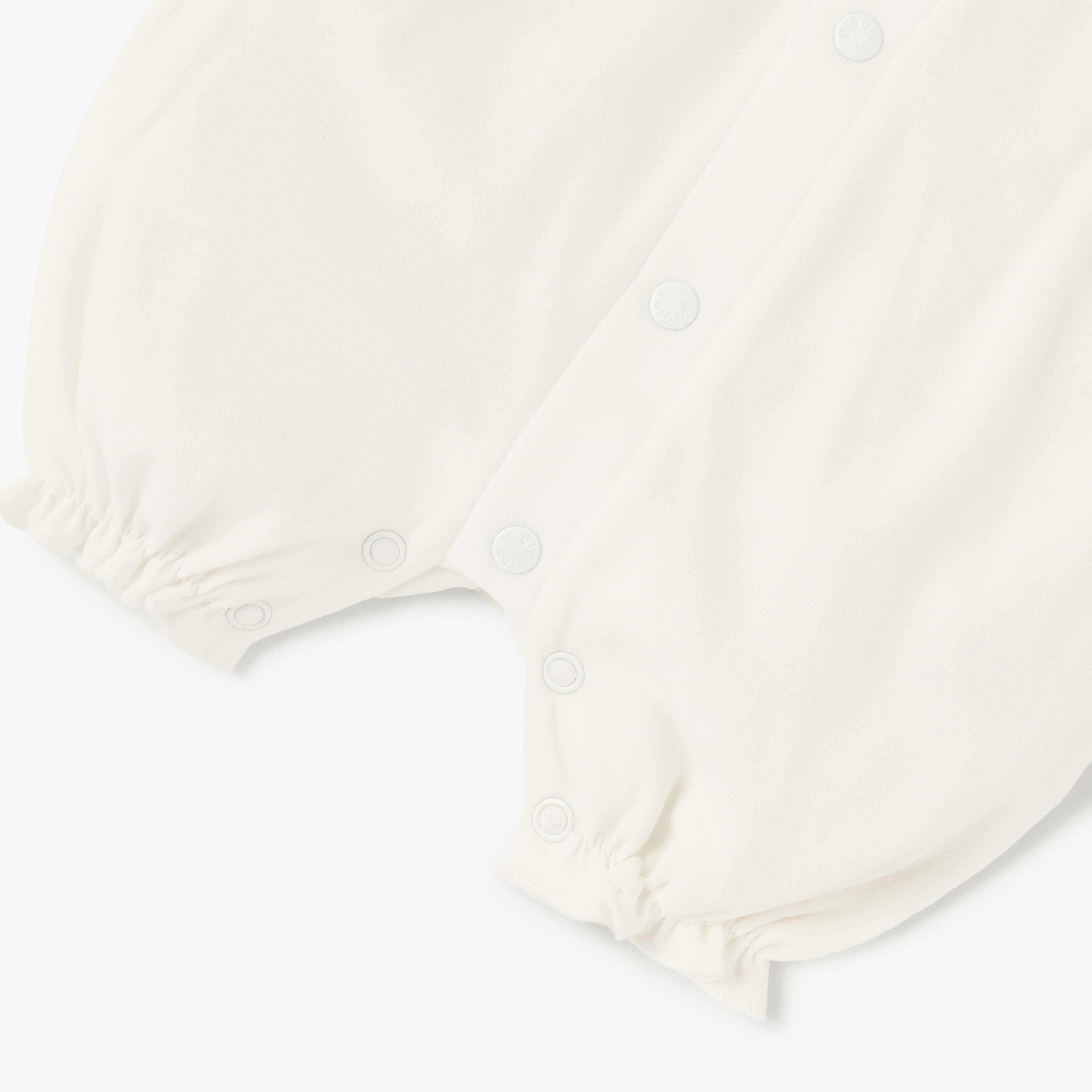 Giggles Lace Detail Romper with Round Neck and Short Sleeves-baby-girls-clothing-rompers-image-4