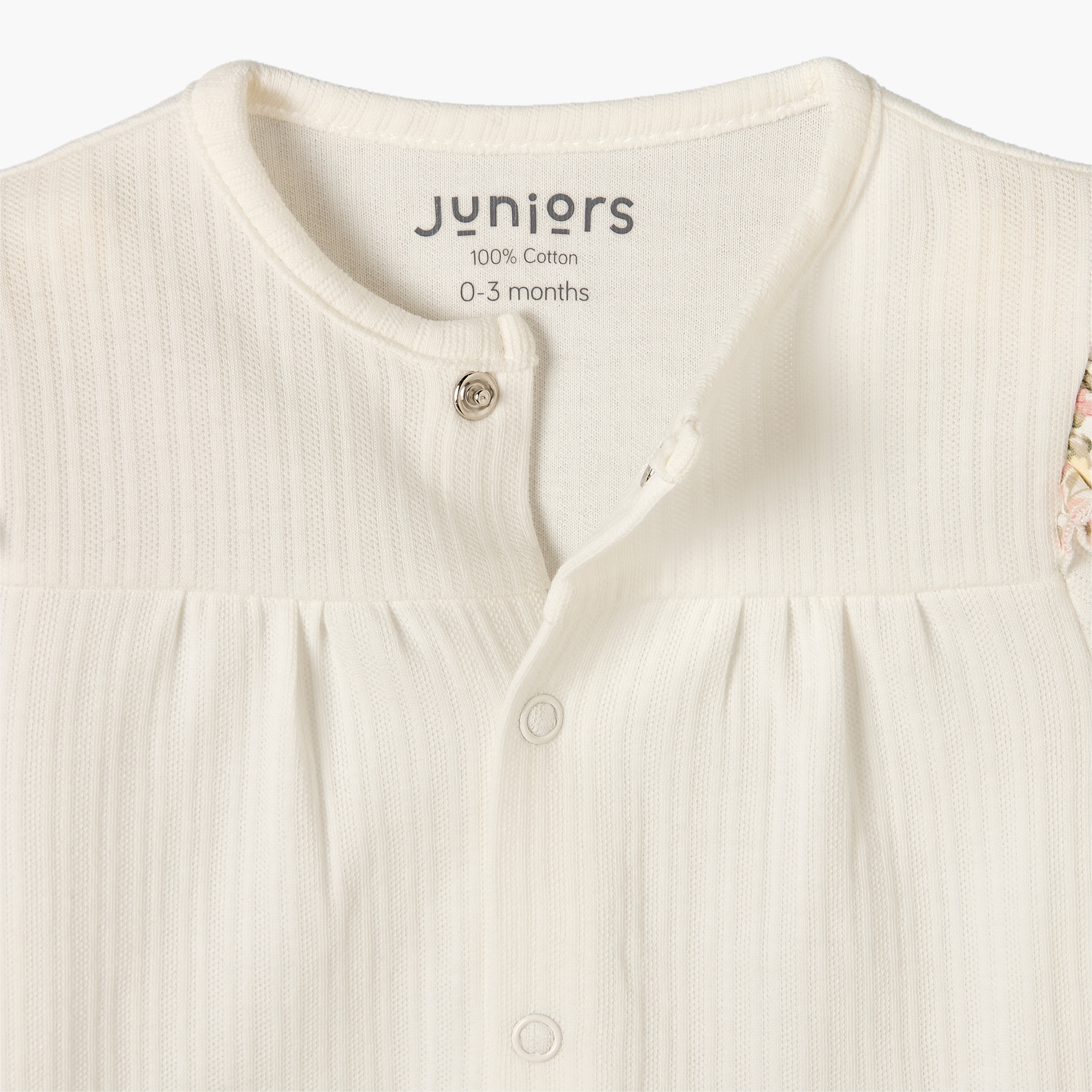 Juniors Cotton Round Neck Long Sleeves Pyjama Set with Floral Print-baby-girls-clothing-nightwear-pyjamasets-image-6
