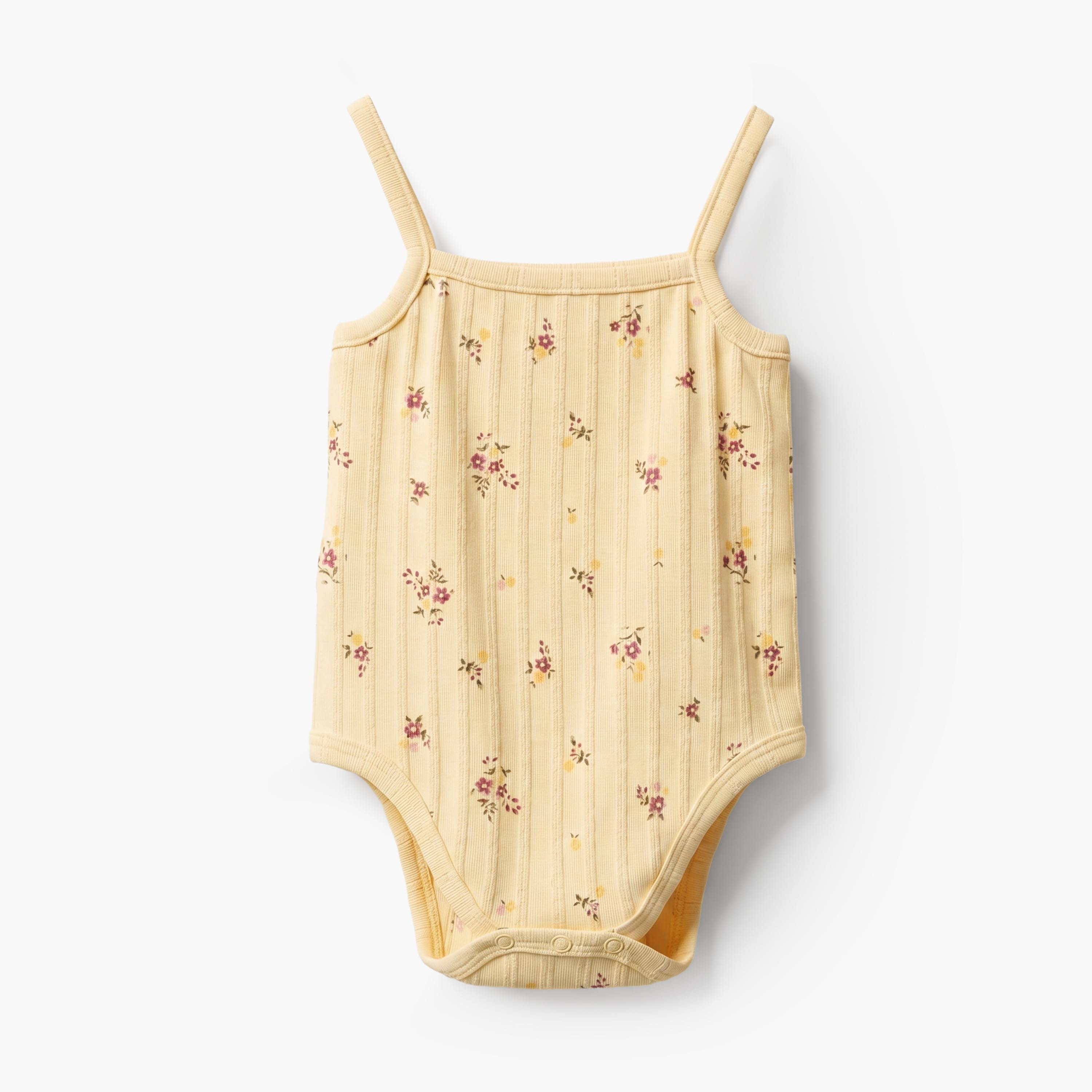 Set of 2 Juniors Round Neck Bodysuit with Floral Print-baby-boys-clothing-bodysuits-image-4