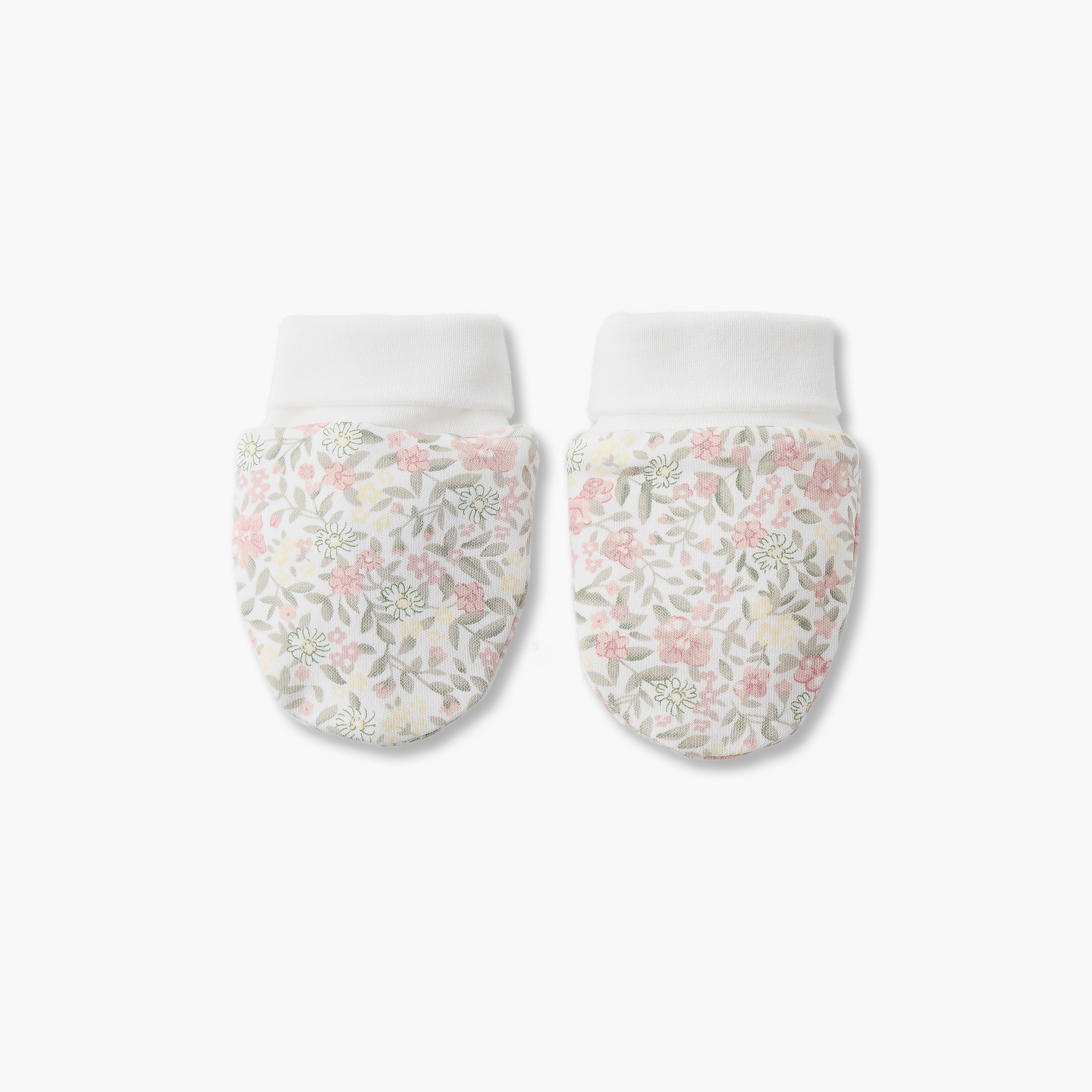 Pack of 2 Juniors Mittens with Floral Print, 0-36 months-baby-girls-accessories-mittens-image-4