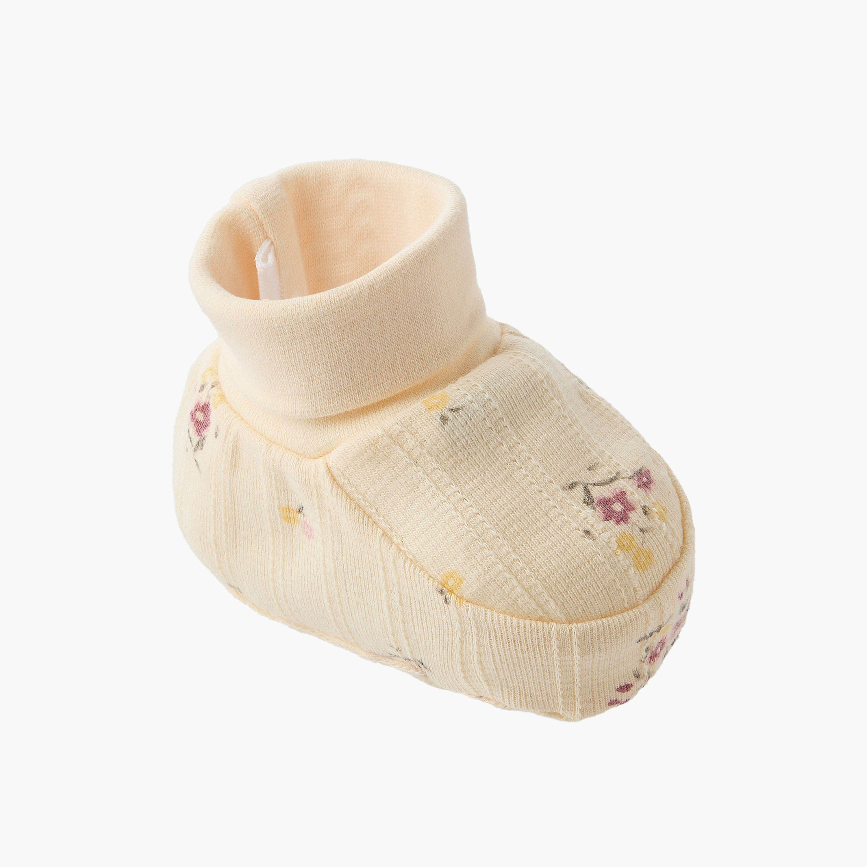Pack of 2 Juniors Booties with Floral Print-baby-girls-shoes-booties-image-3