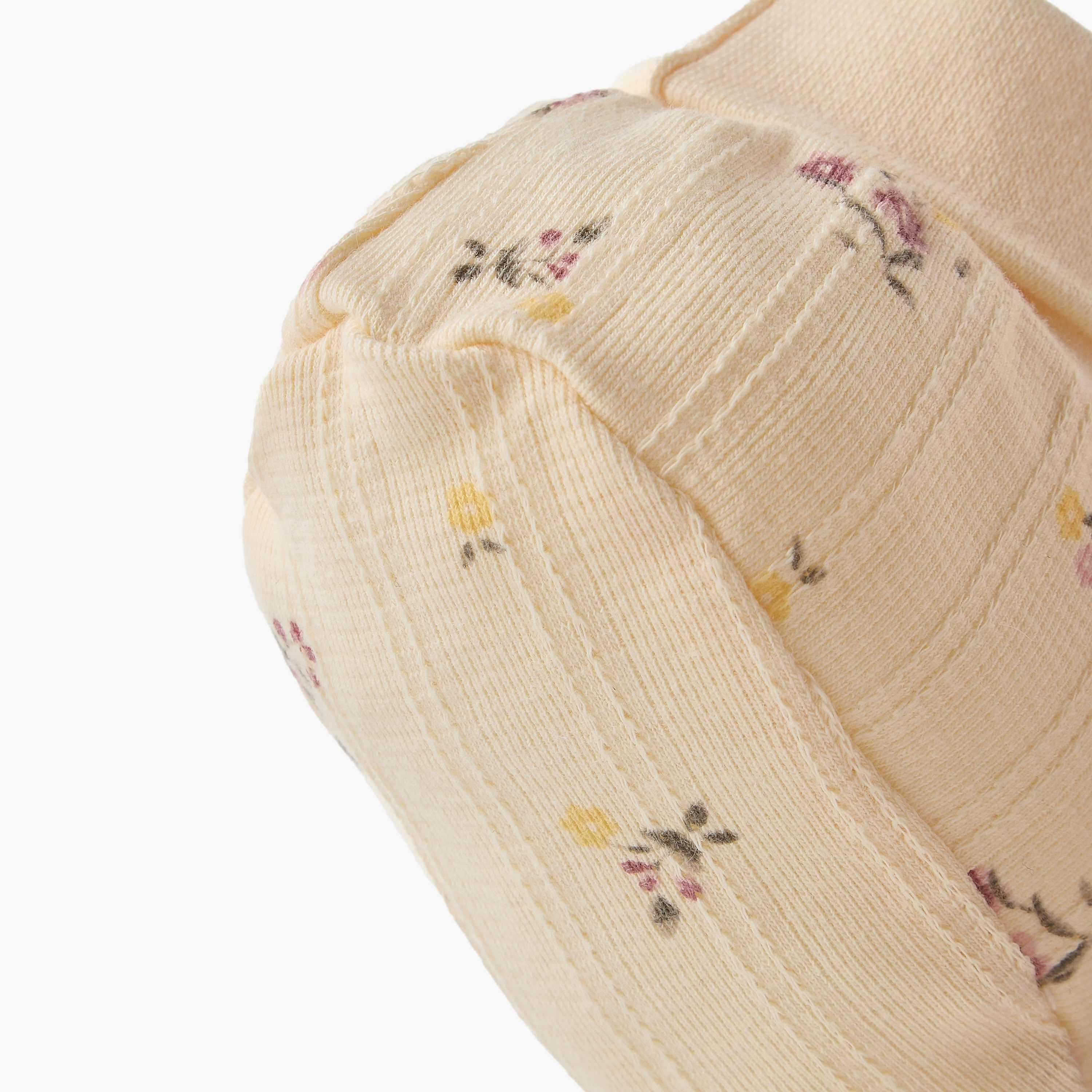 Pack of 2 Juniors Booties with Floral Print-baby-girls-shoes-booties-image-5