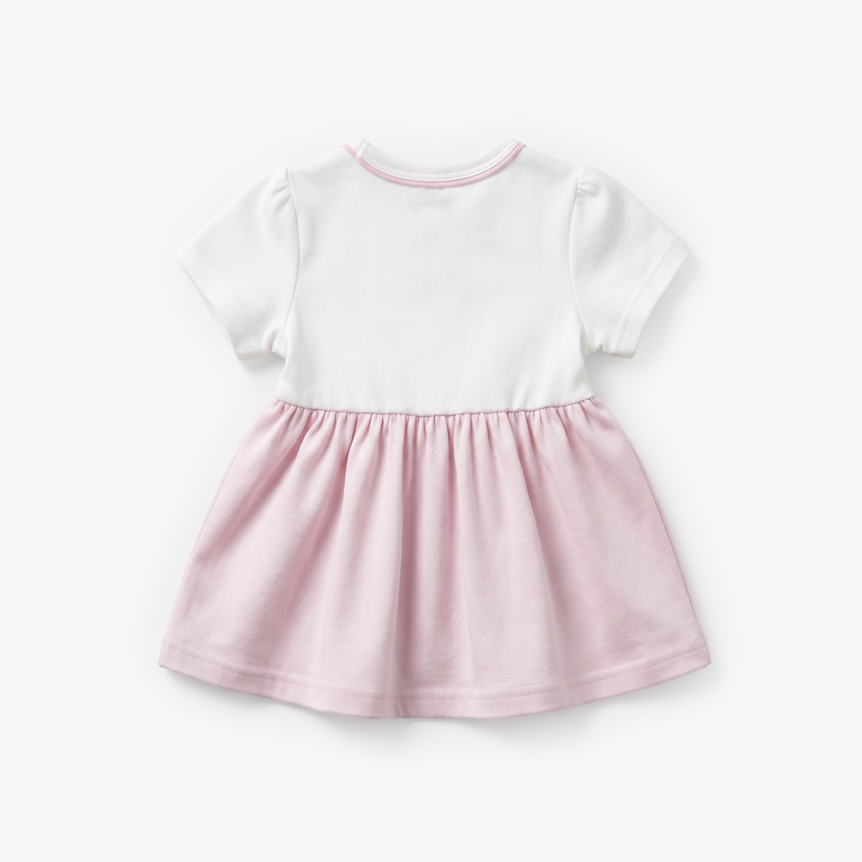 Giggles Round Neck Short Sleeves Pyjama Set with Floral Print-baby-girls-clothing-nightwear-pyjamasets-image-5