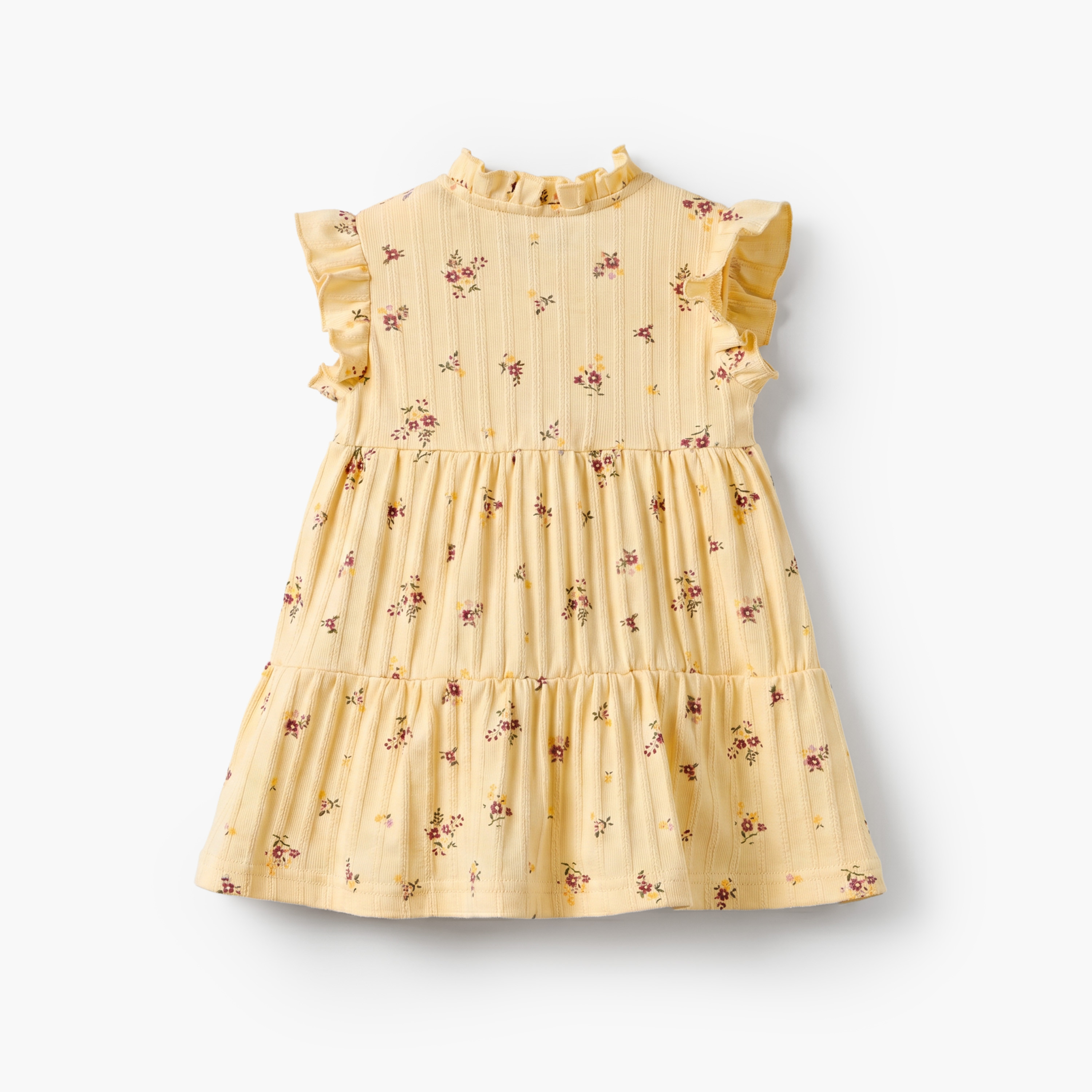 Juniors High Neck Sleeveless Knee Length A-Line Dress with Floral Print-baby-girls-clothing-dressesandjumpsuits-image-3